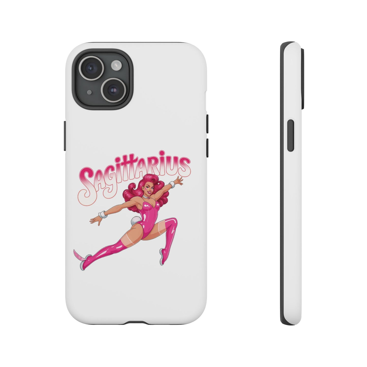 “Sagittarius” phone case Pink Dollar Bill Woman Bunny Costume
