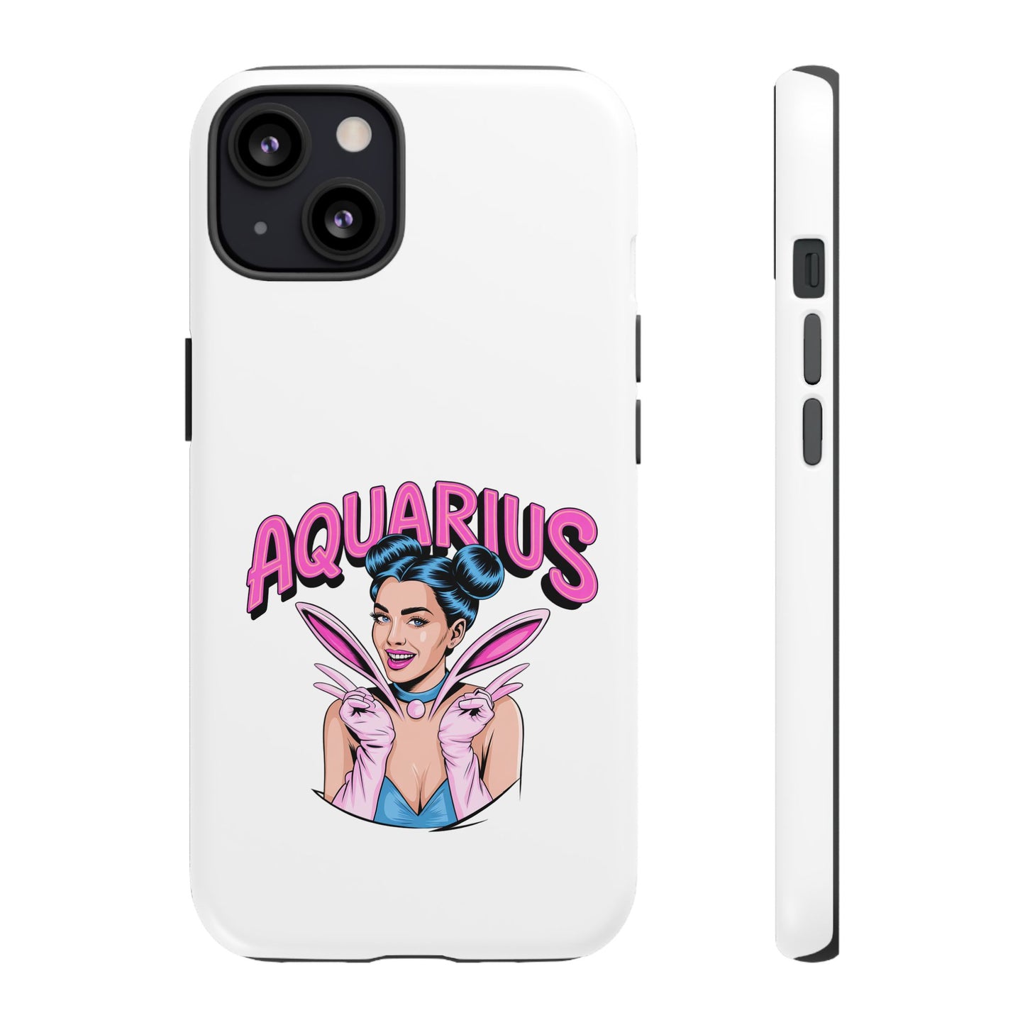 “AQUARIUS” Phone Case with Retro Look