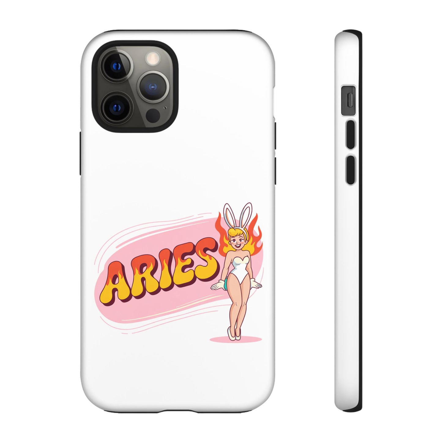 “ARIES” Cute Bunny Phone Case, Tough Phone Cover, Retro Style Case