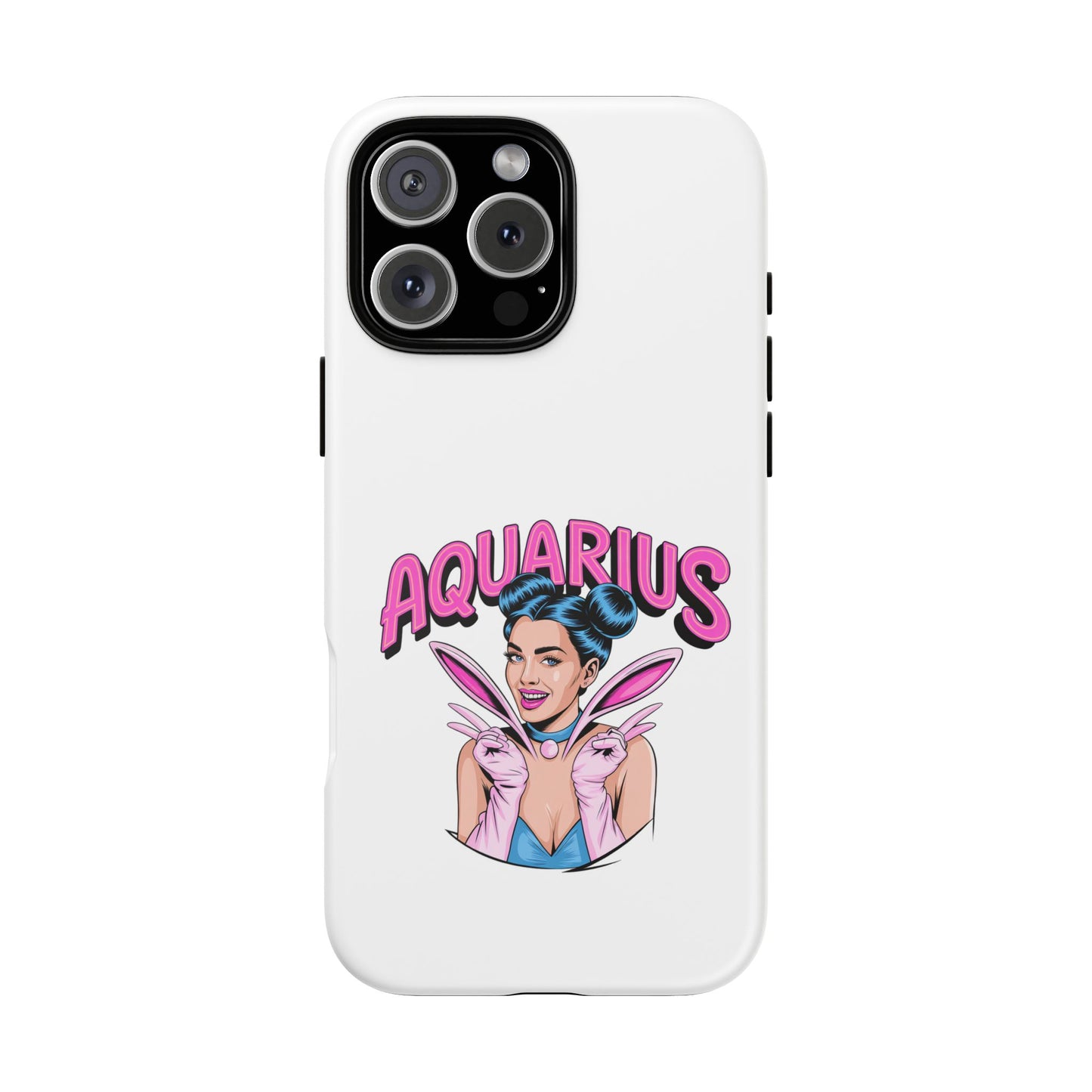 “AQUARIUS” Phone Case with Retro Look