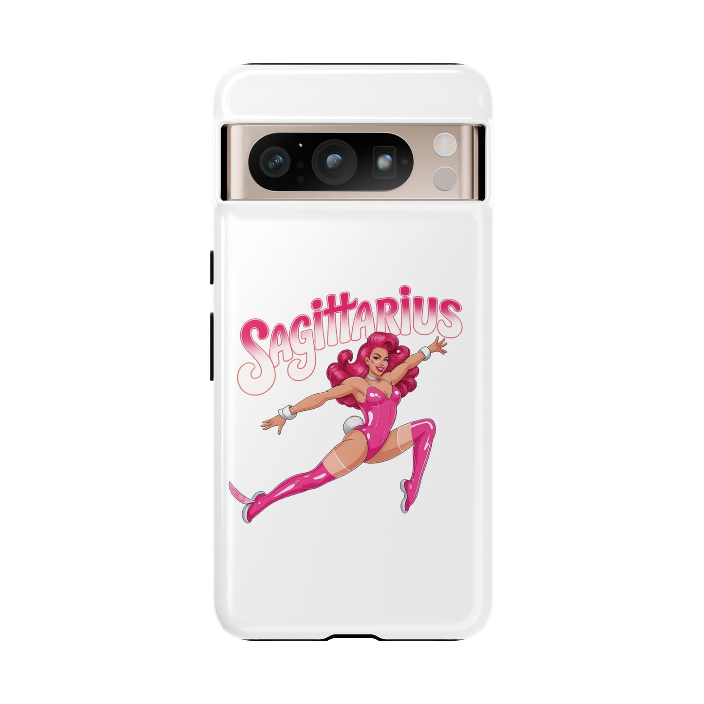 “Sagittarius” phone case Pink Dollar Bill Woman Bunny Costume
