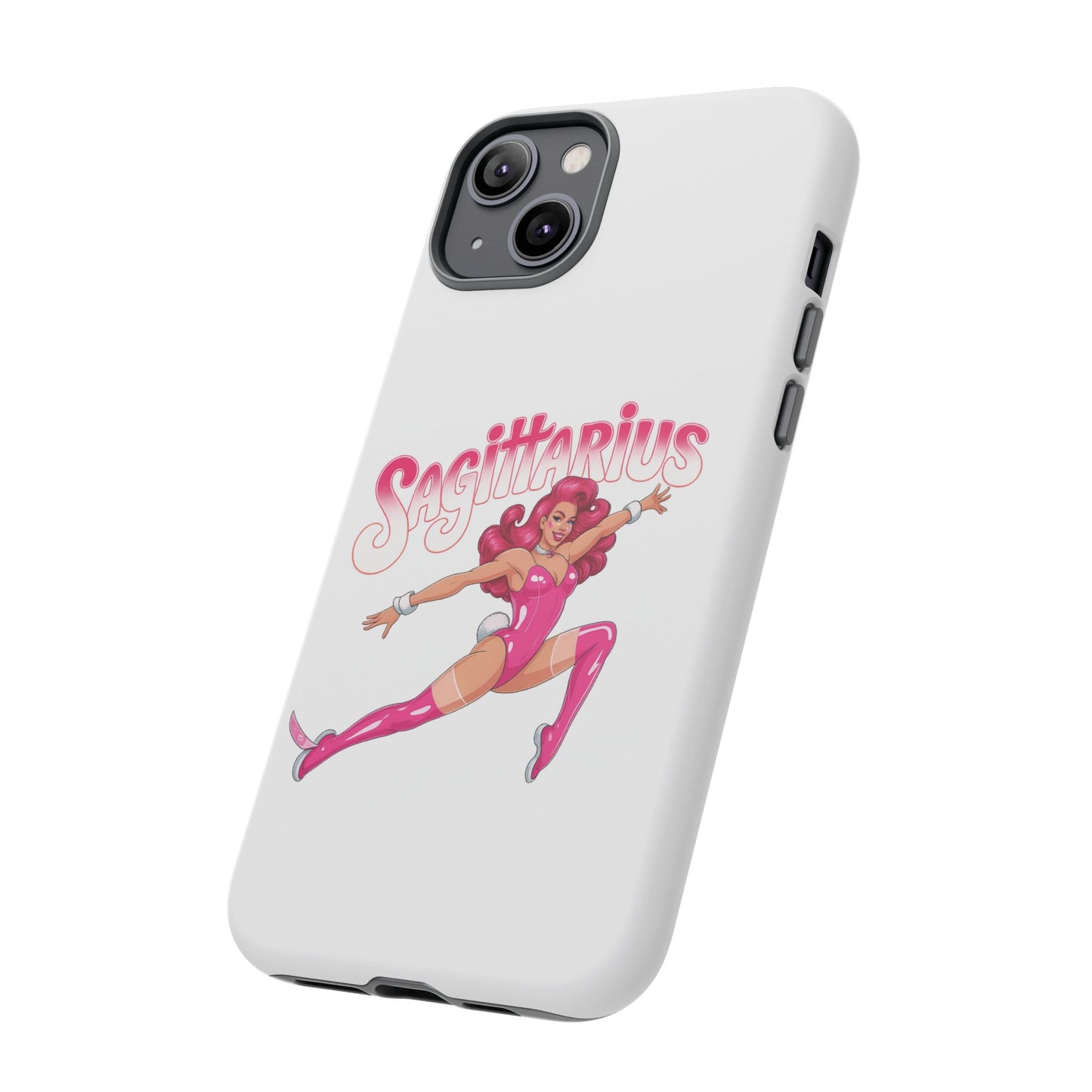 “Sagittarius” phone case Pink Dollar Bill Woman Bunny Costume