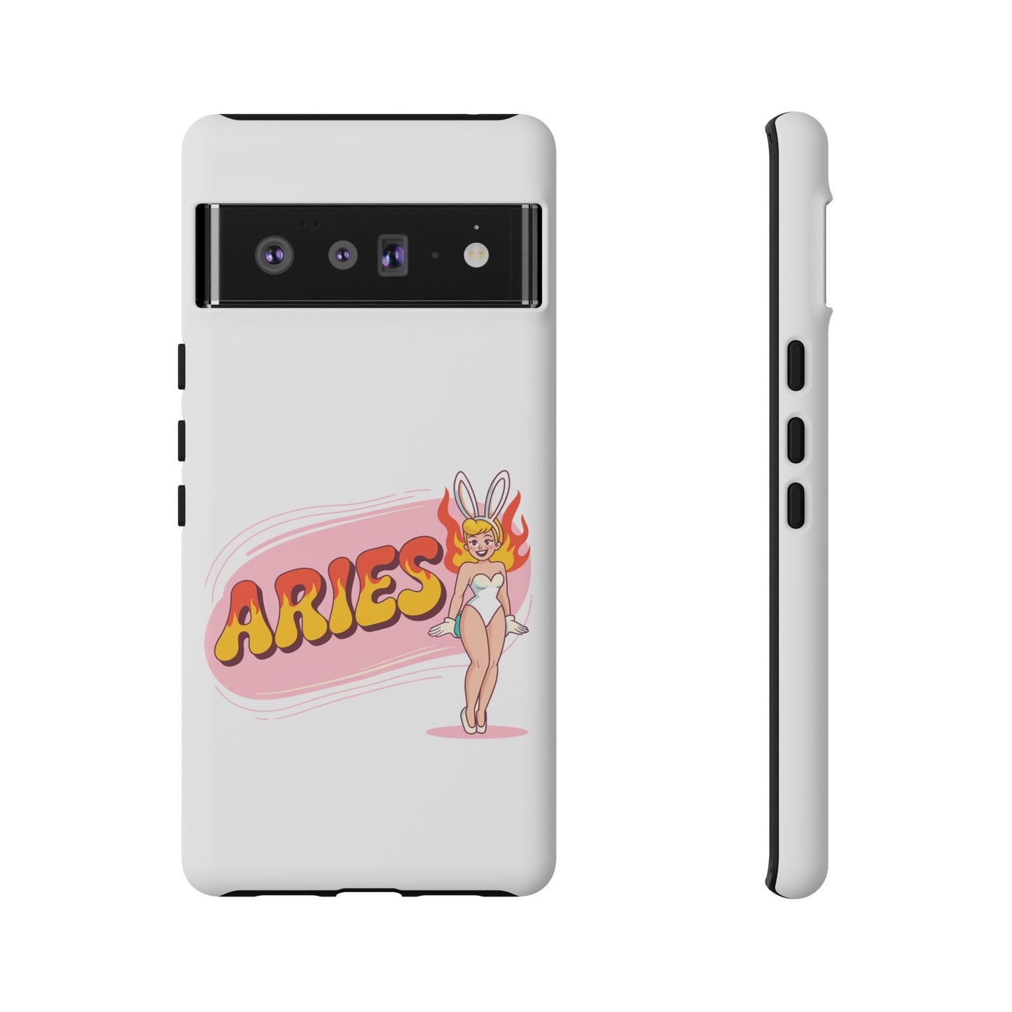 “ARIES” Cute Bunny Phone Case, Tough Phone Cover, Retro Style Case