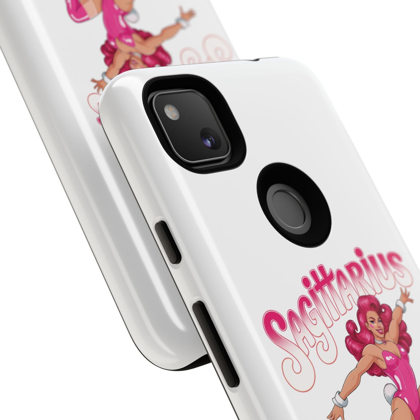 “Sagittarius” phone case Pink Dollar Bill Woman Bunny Costume