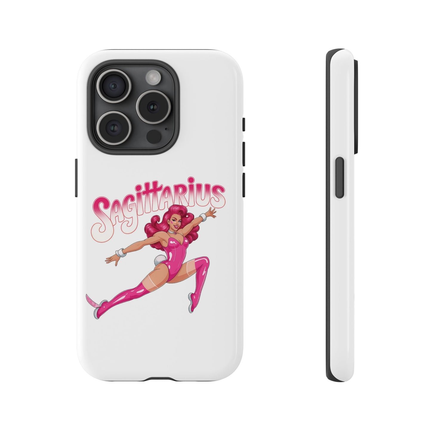 “Sagittarius” phone case Pink Dollar Bill Woman Bunny Costume