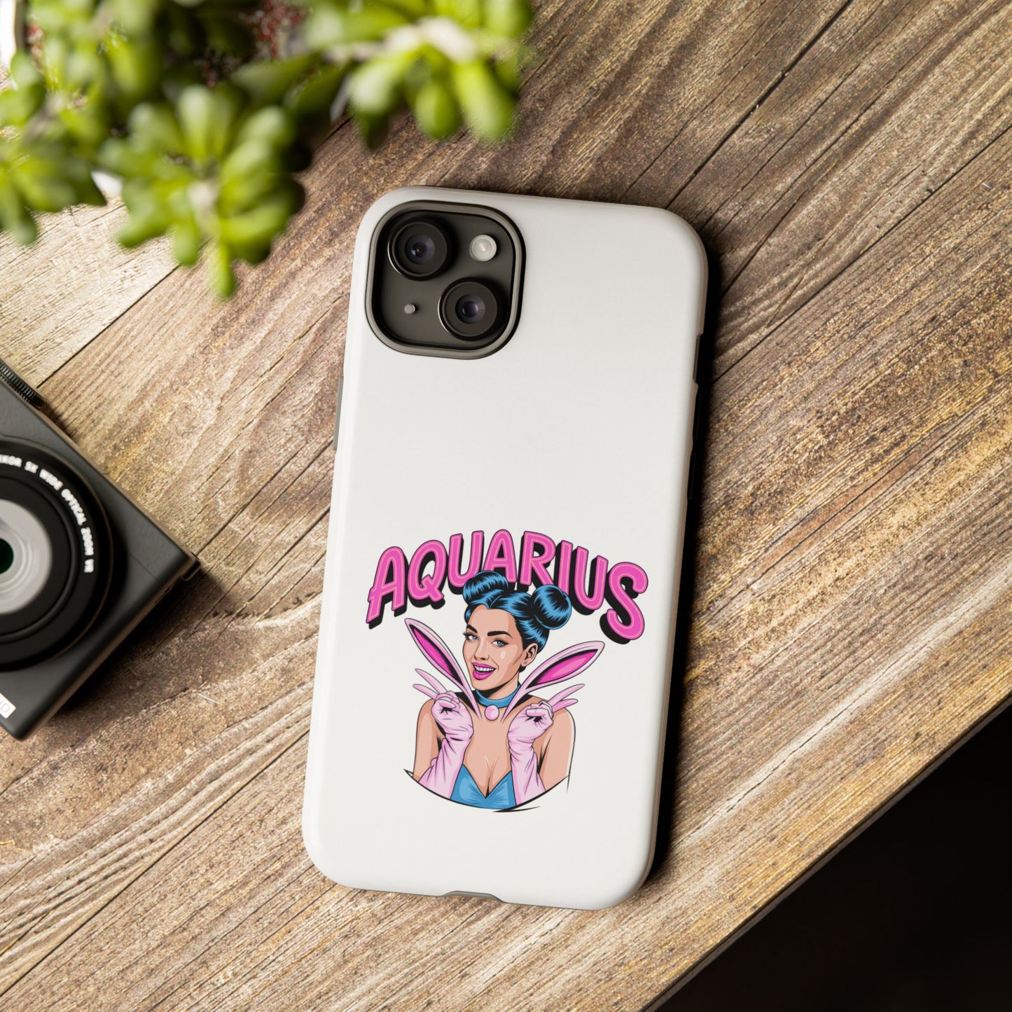 “AQUARIUS” Phone Case with Retro Look