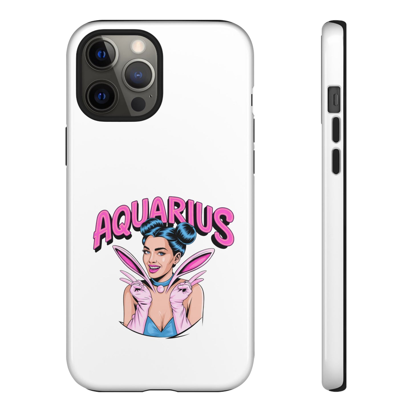 “AQUARIUS” Phone Case with Retro Look