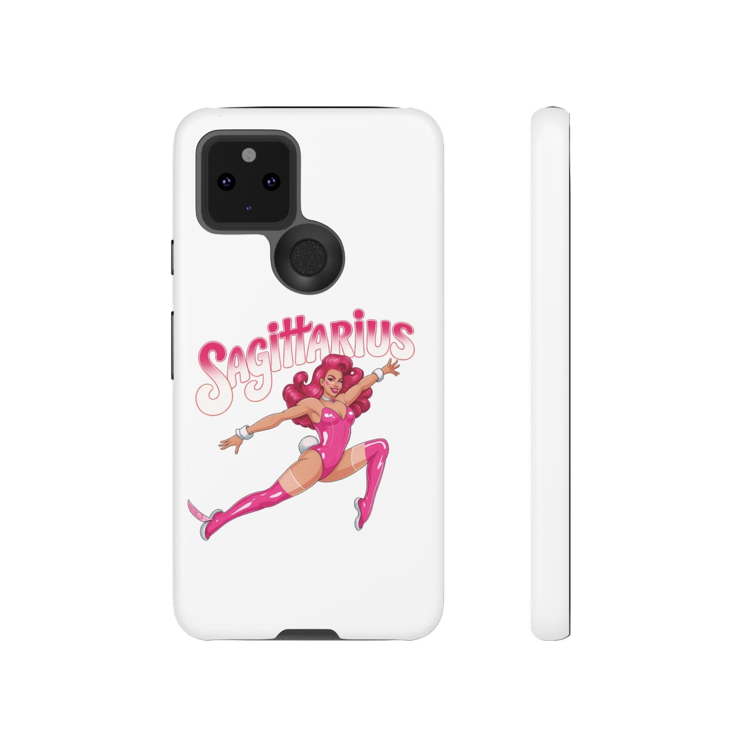 “Sagittarius” phone case Pink Dollar Bill Woman Bunny Costume