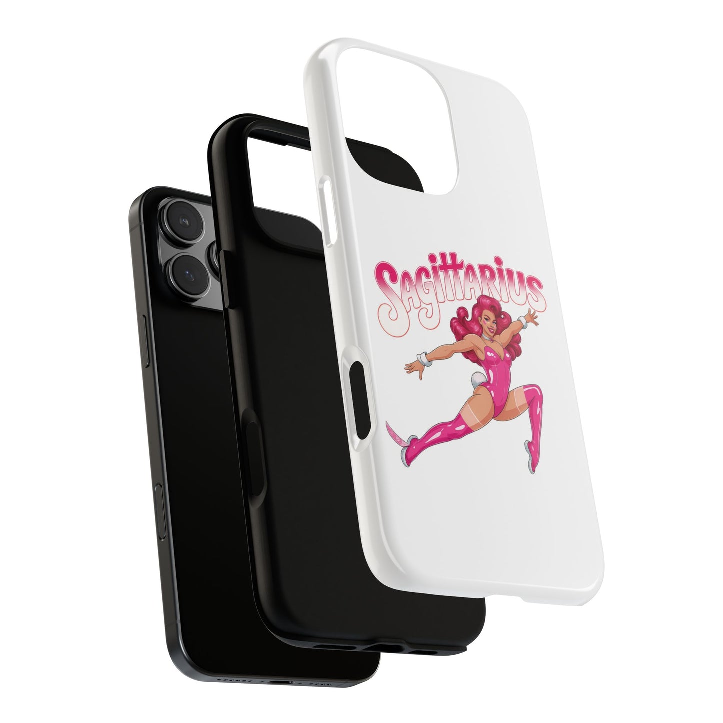 “Sagittarius” phone case Pink Dollar Bill Woman Bunny Costume