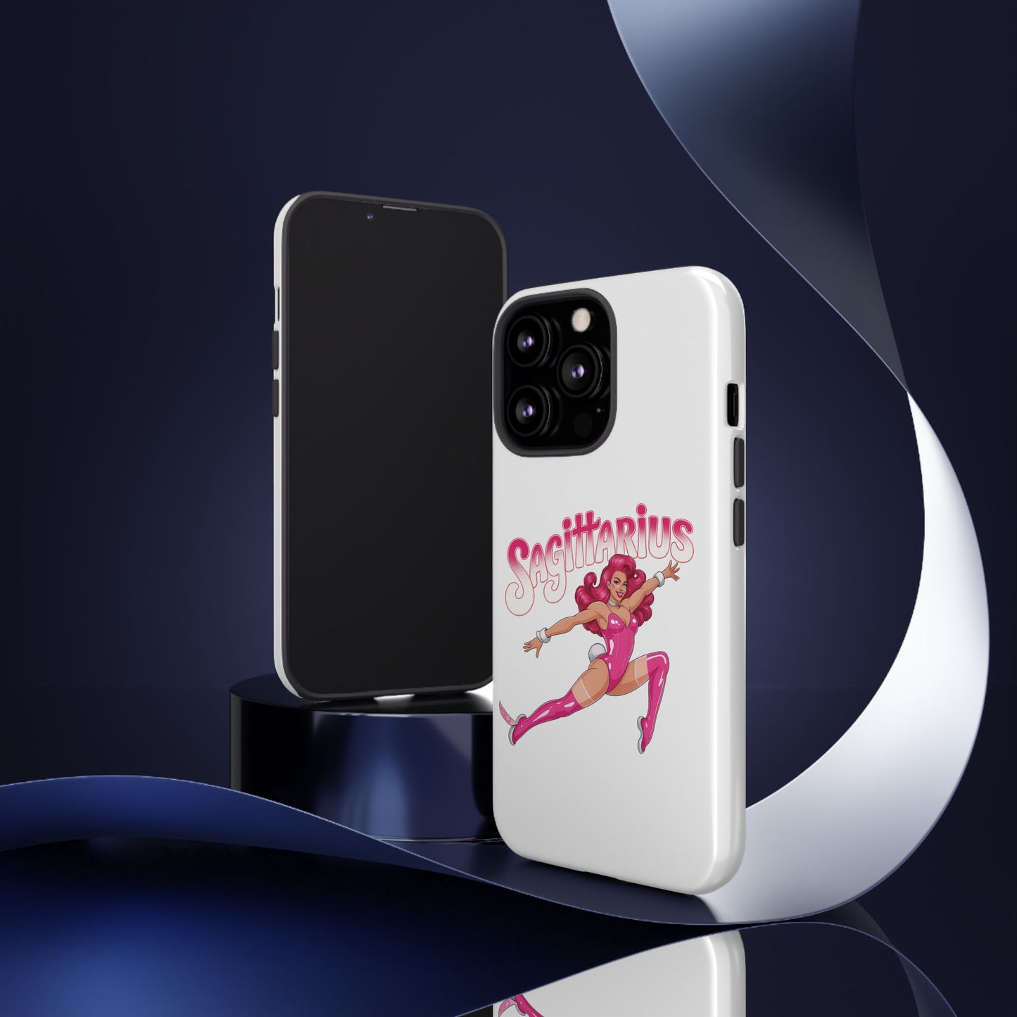 “Sagittarius” phone case Pink Dollar Bill Woman Bunny Costume