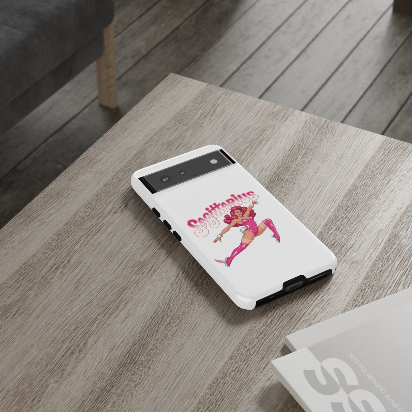 “Sagittarius” phone case Pink Dollar Bill Woman Bunny Costume