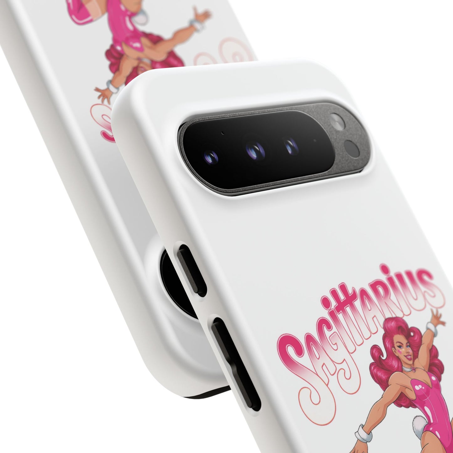 “Sagittarius” phone case Pink Dollar Bill Woman Bunny Costume
