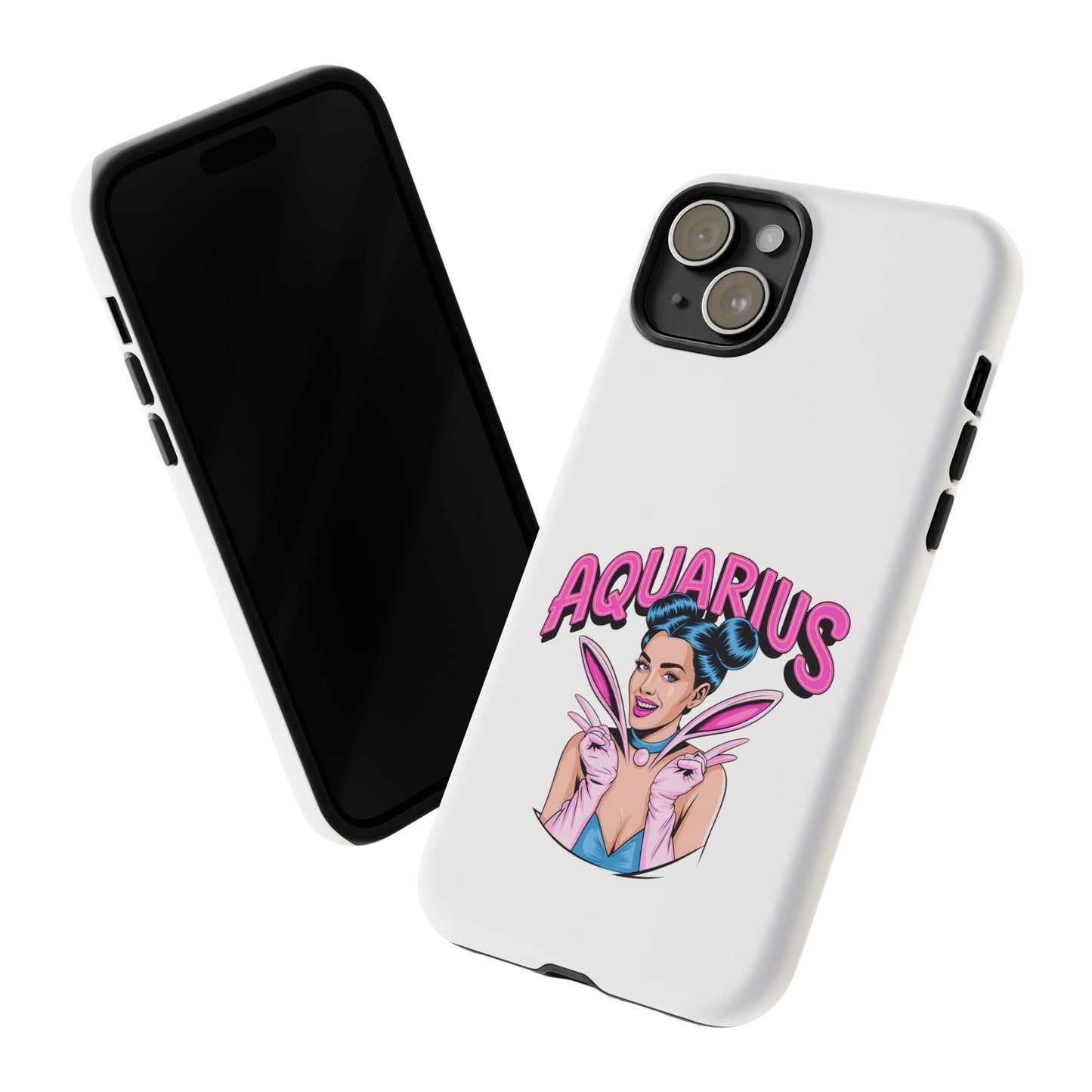 “AQUARIUS” Phone Case with Retro Look