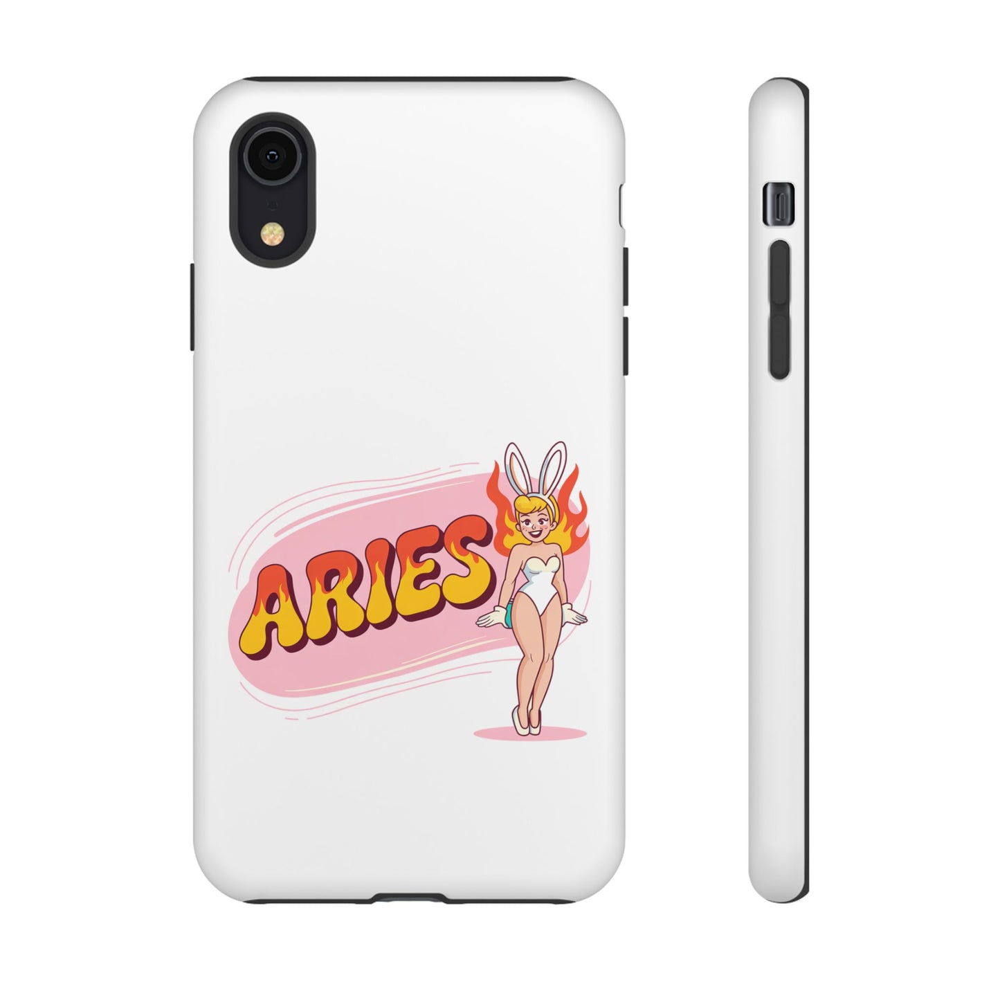 “ARIES” Cute Bunny Phone Case, Tough Phone Cover, Retro Style Case