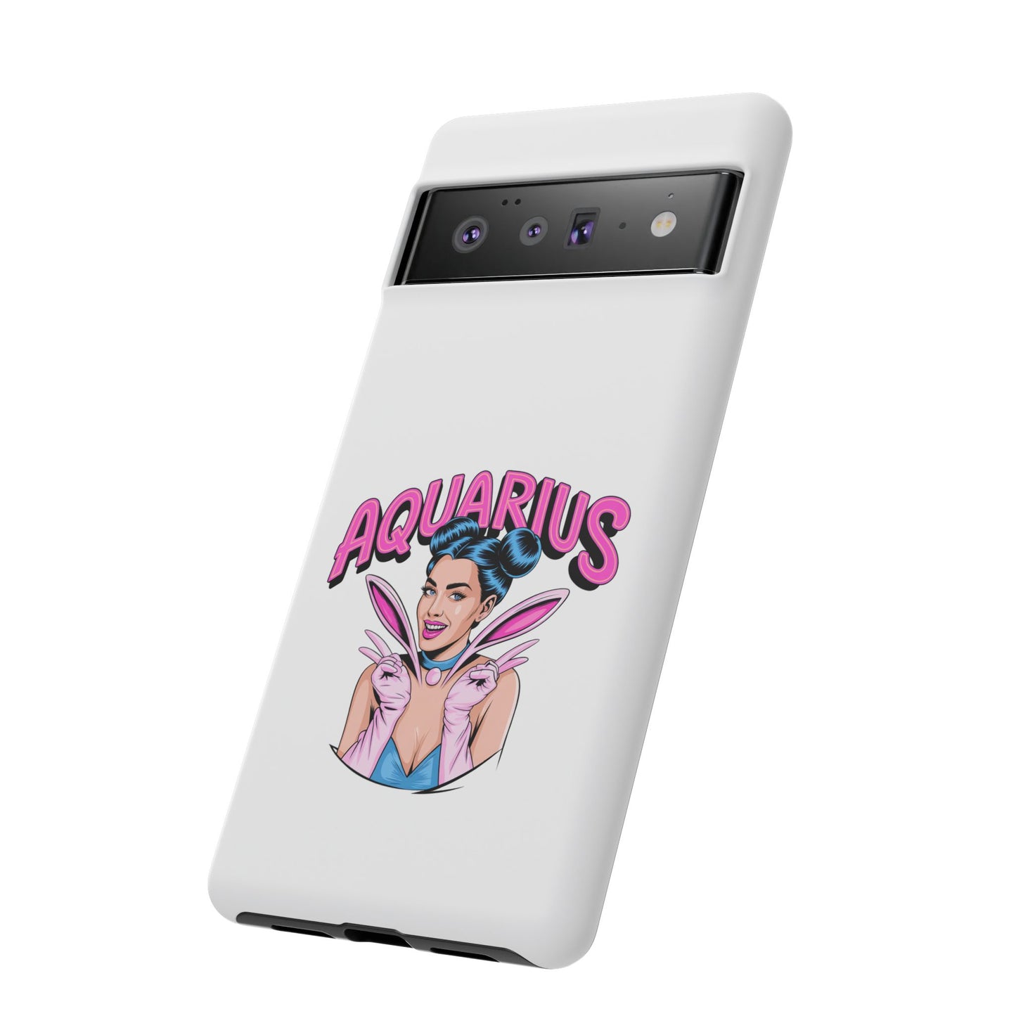“AQUARIUS” Phone Case with Retro Look
