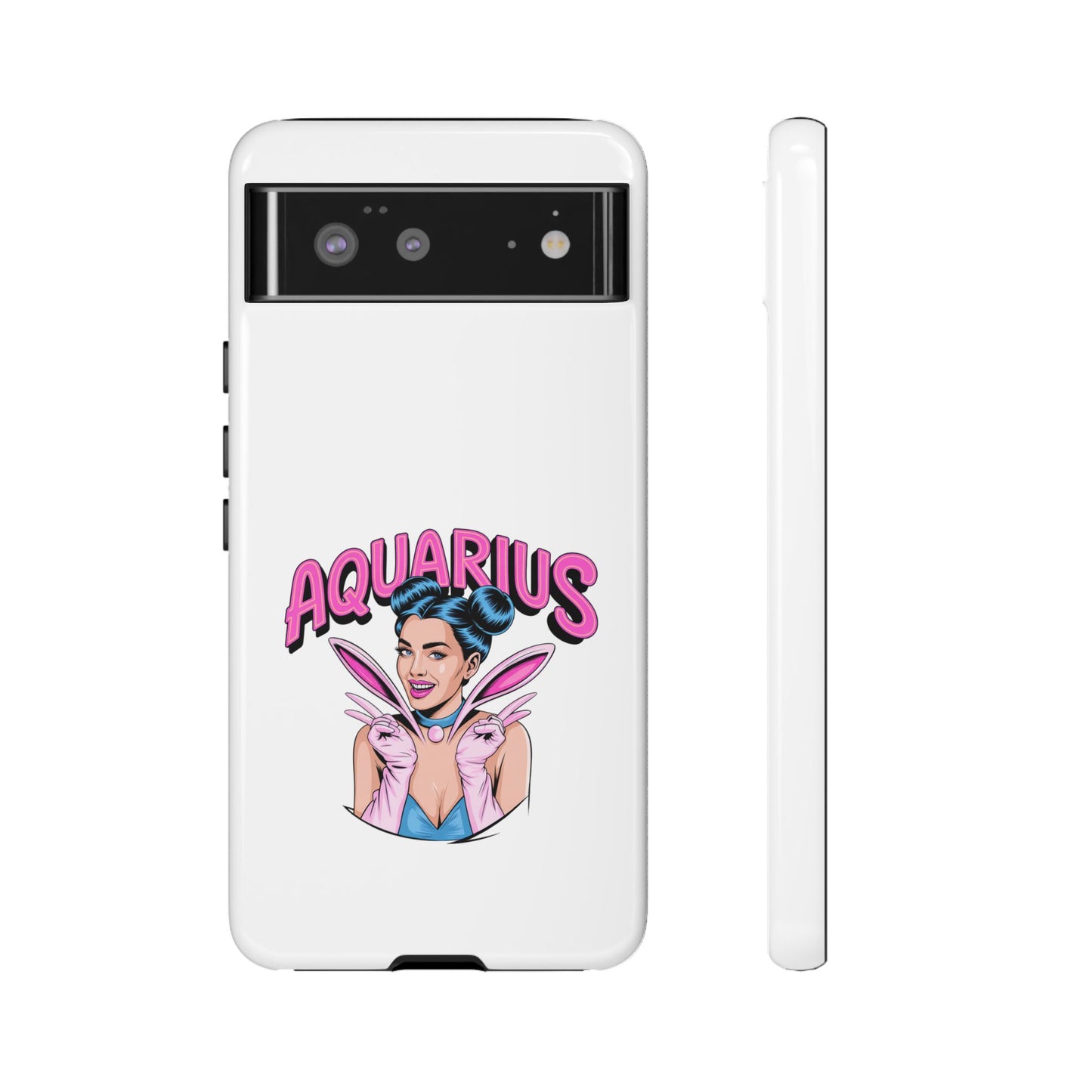 “AQUARIUS” Phone Case with Retro Look