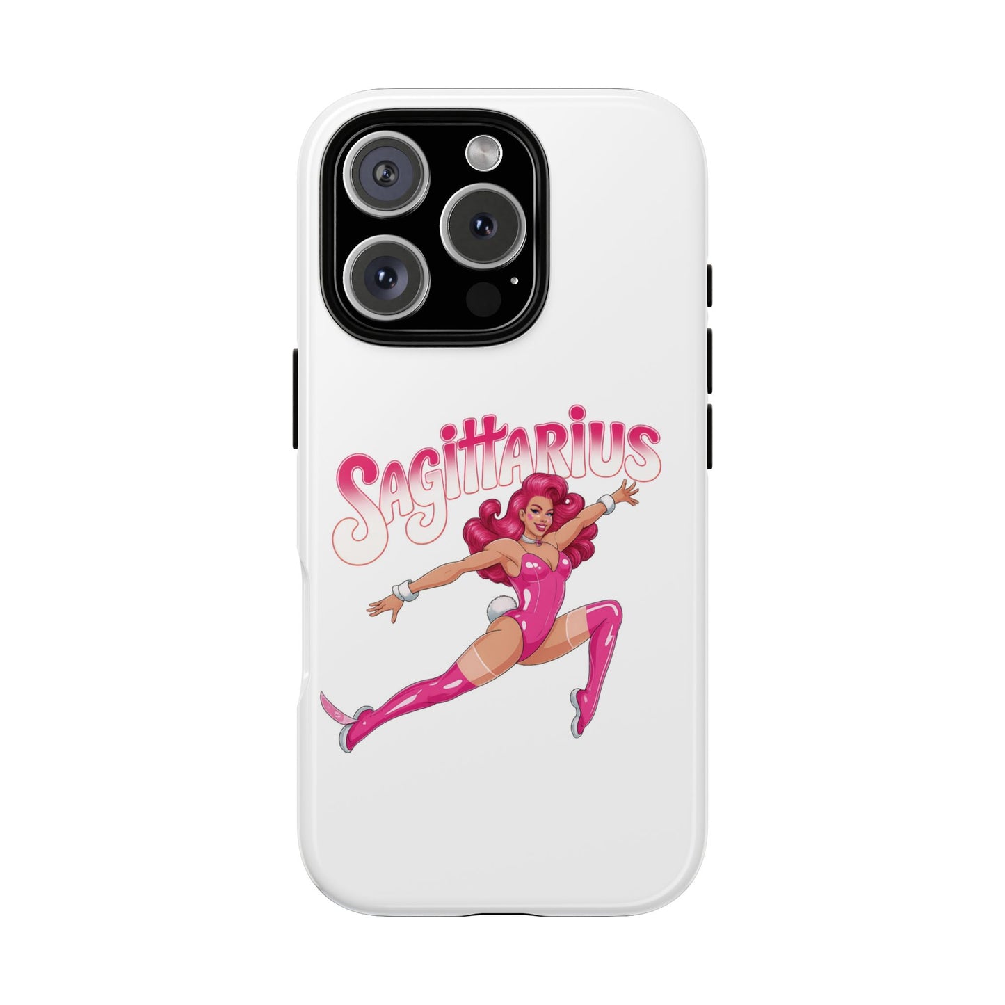 “Sagittarius” phone case Pink Dollar Bill Woman Bunny Costume
