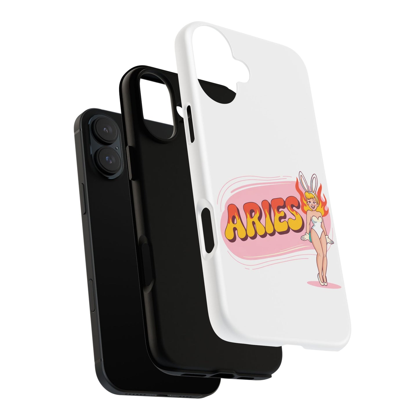 “ARIES” Cute Bunny Phone Case, Tough Phone Cover, Retro Style Case