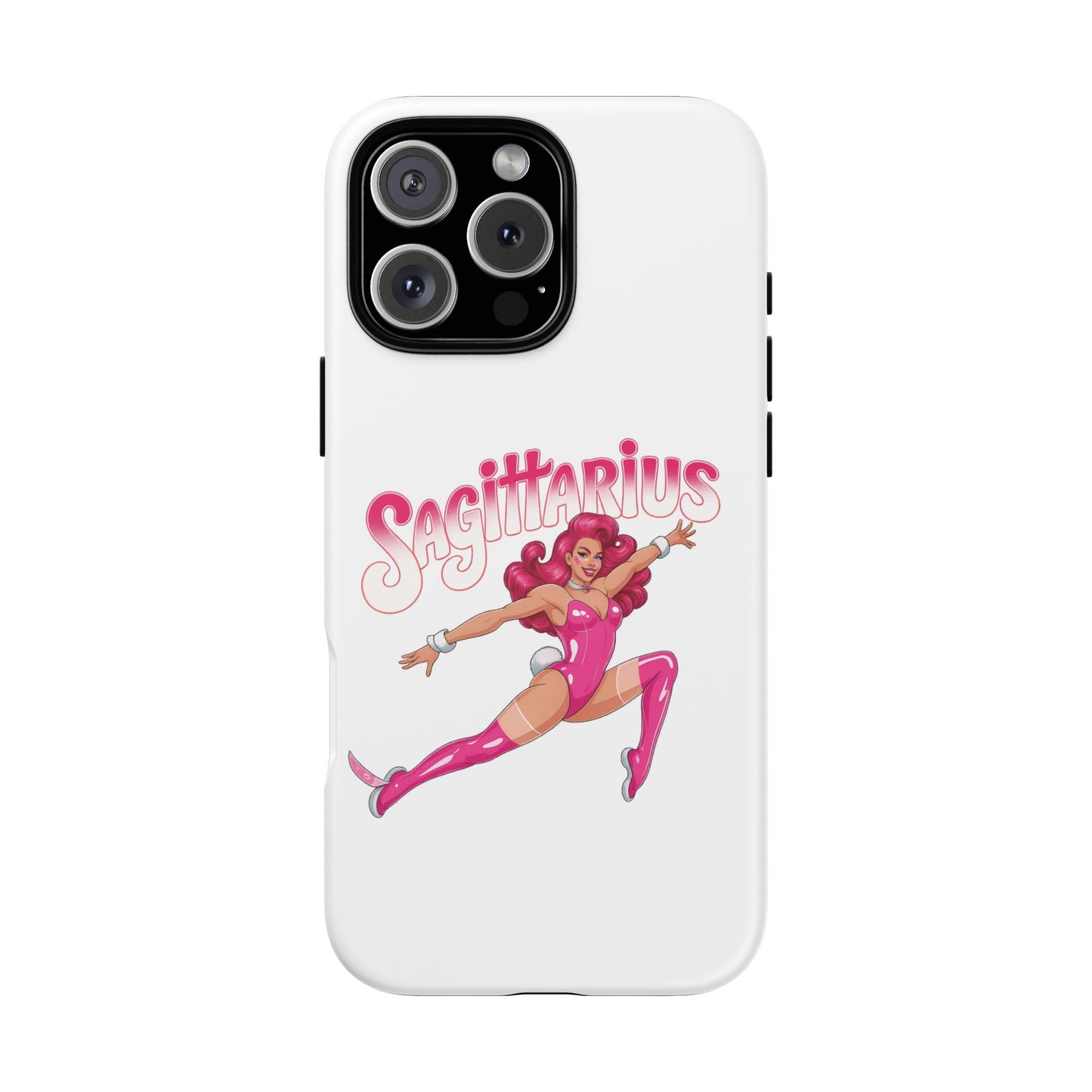 “Sagittarius” phone case Pink Dollar Bill Woman Bunny Costume