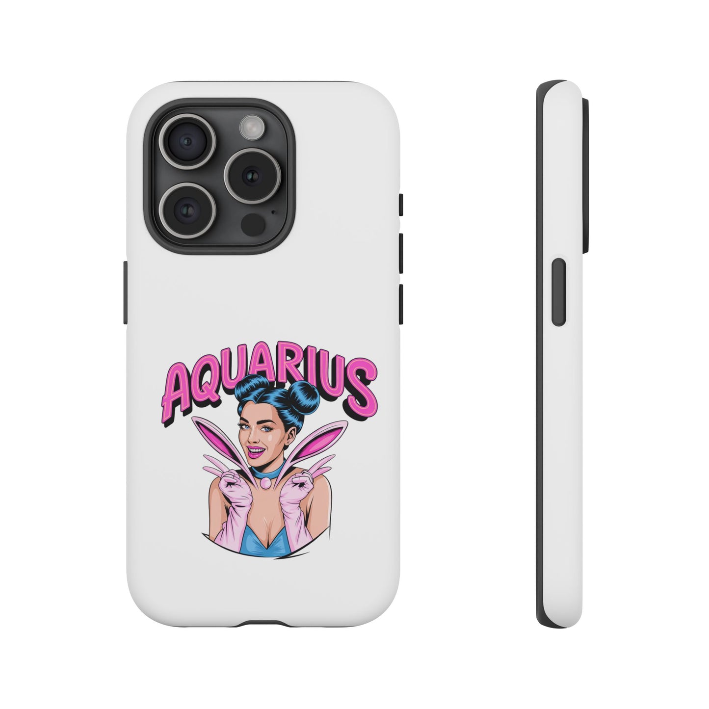 “AQUARIUS” Phone Case with Retro Look
