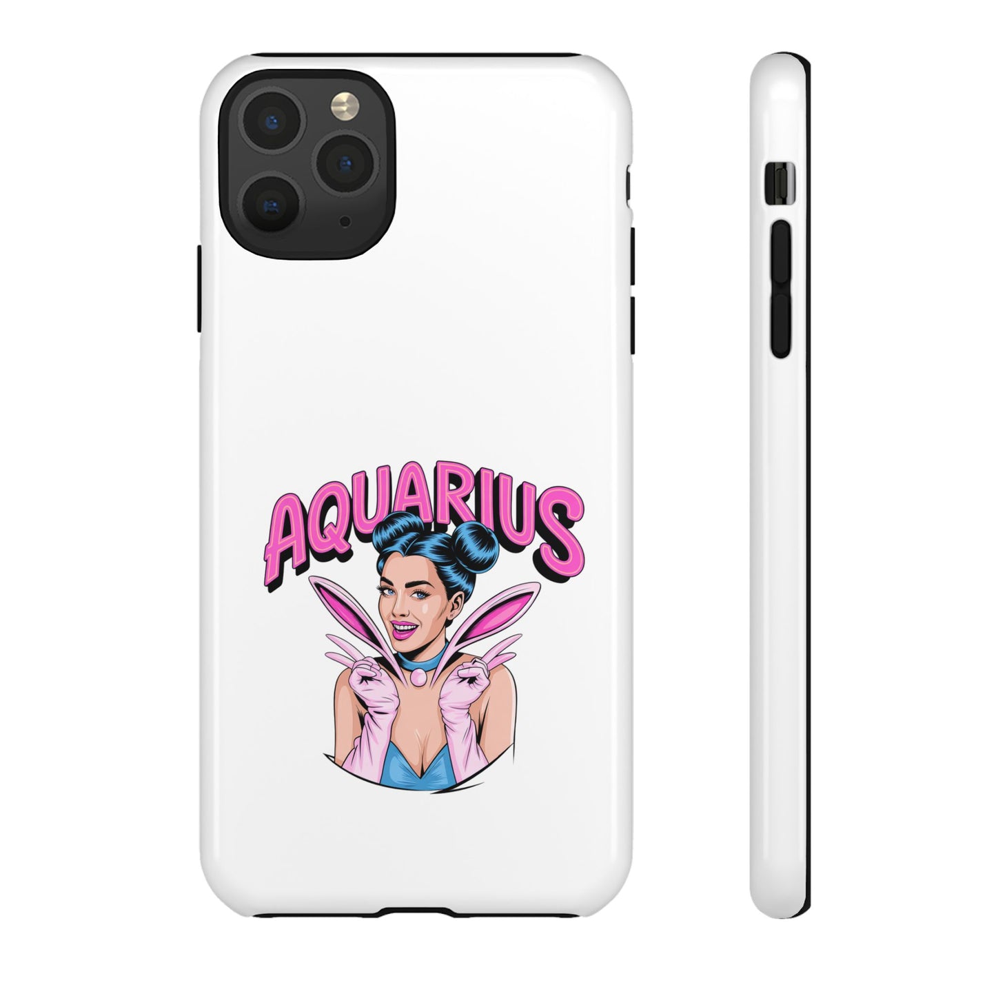 “AQUARIUS” Phone Case with Retro Look