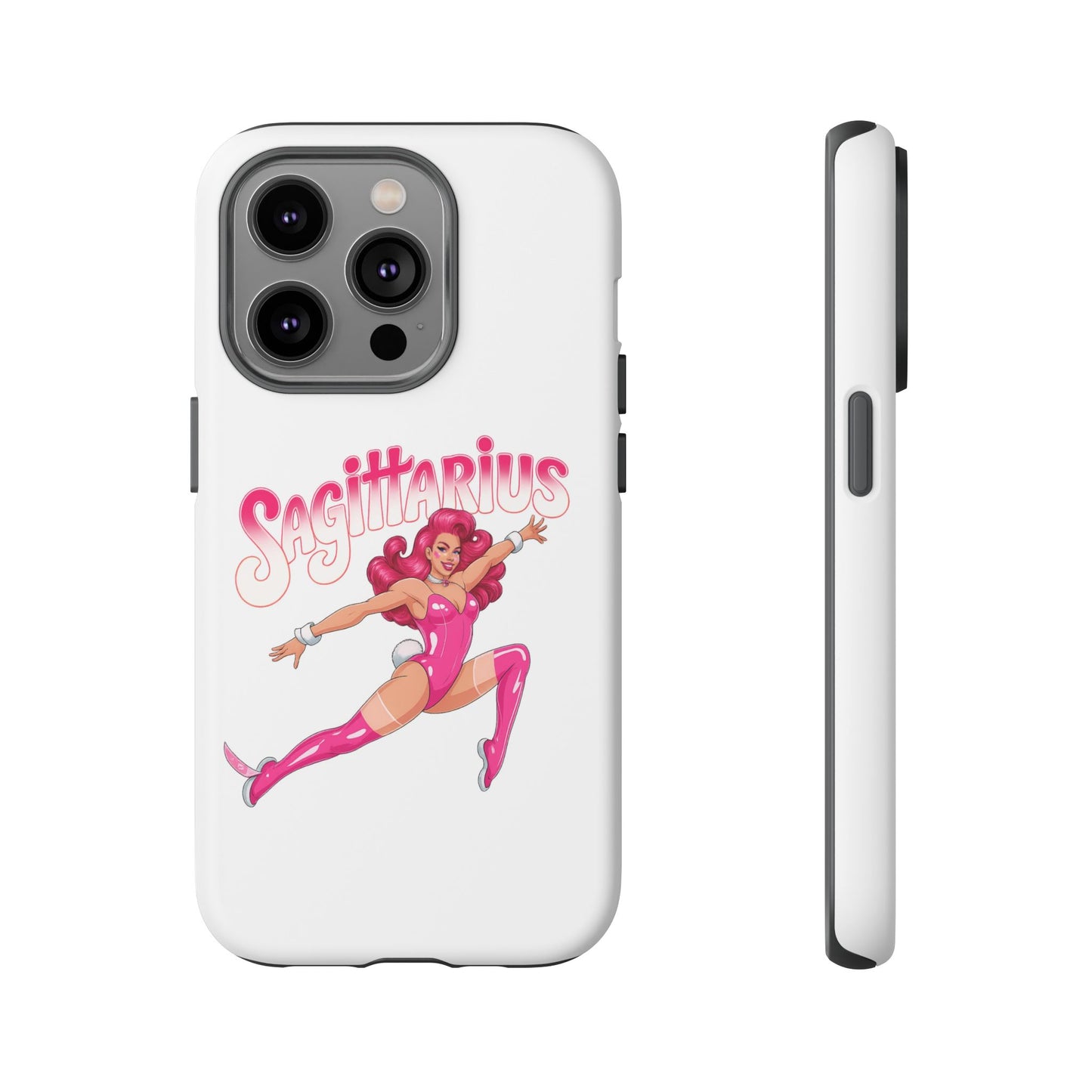 “Sagittarius” phone case Pink Dollar Bill Woman Bunny Costume