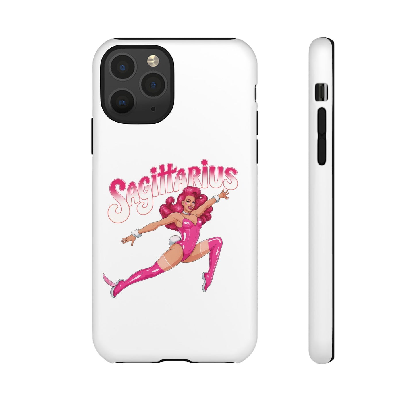 “Sagittarius” phone case Pink Dollar Bill Woman Bunny Costume