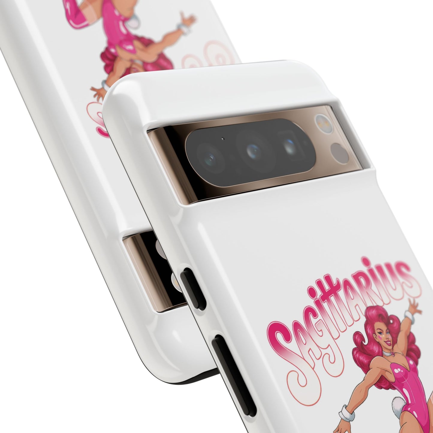 “Sagittarius” phone case Pink Dollar Bill Woman Bunny Costume