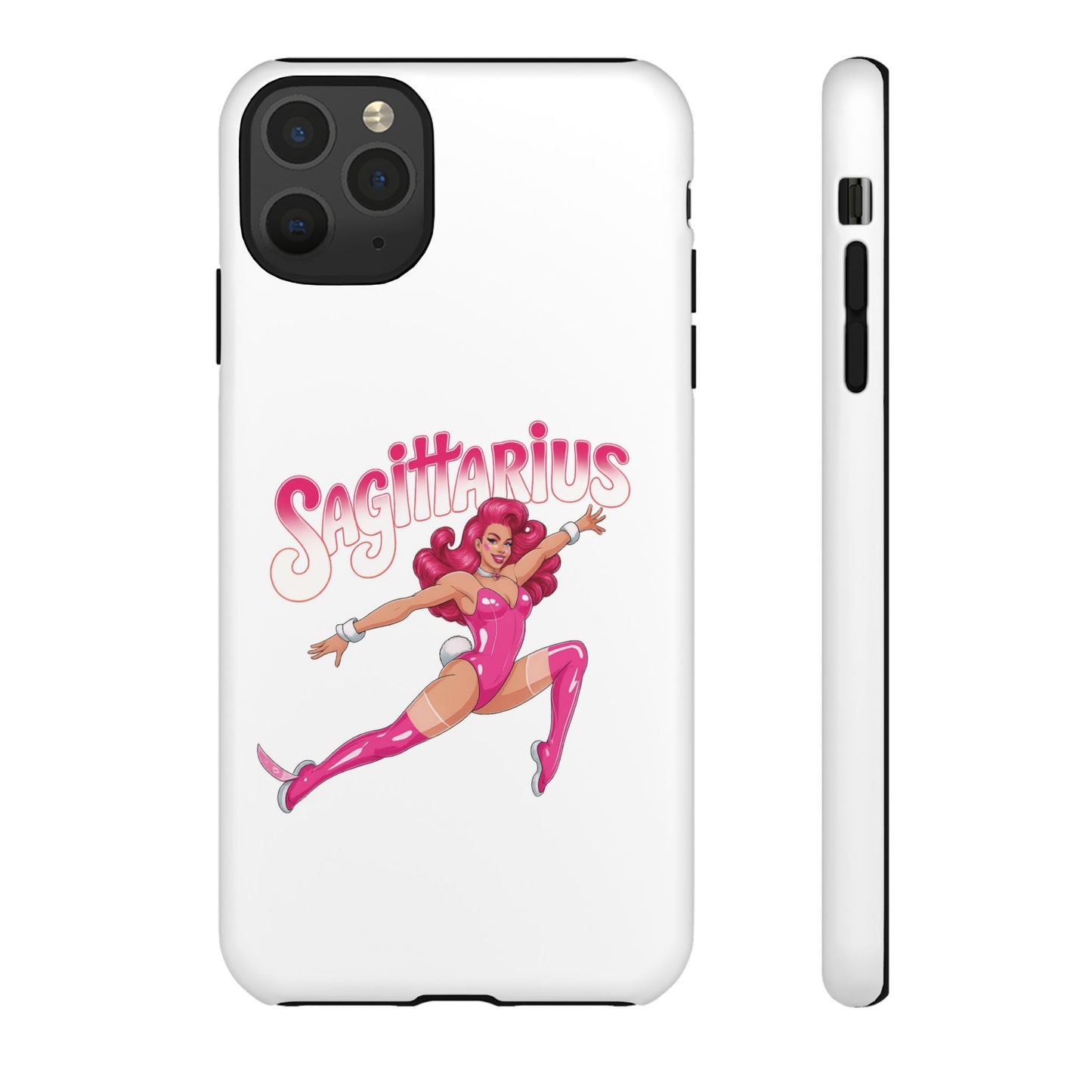 “Sagittarius” phone case Pink Dollar Bill Woman Bunny Costume