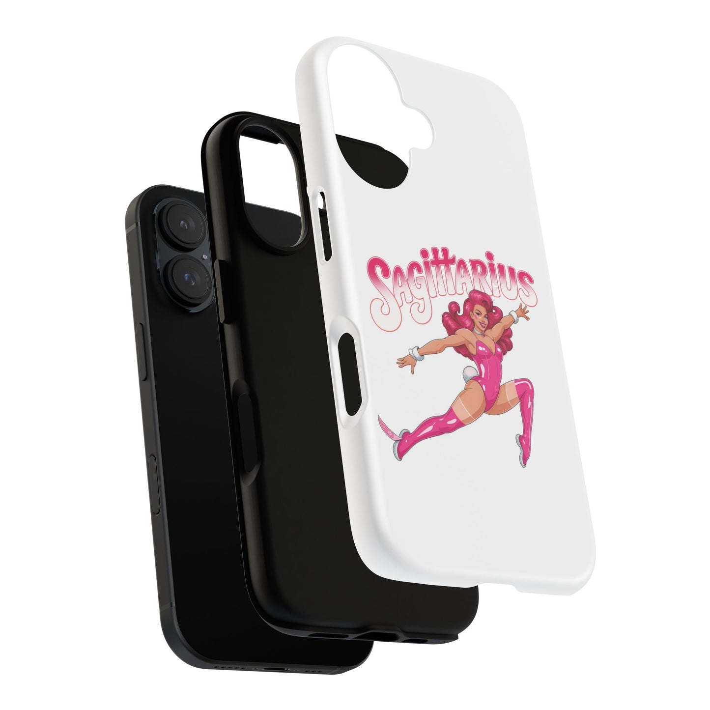“Sagittarius” phone case Pink Dollar Bill Woman Bunny Costume