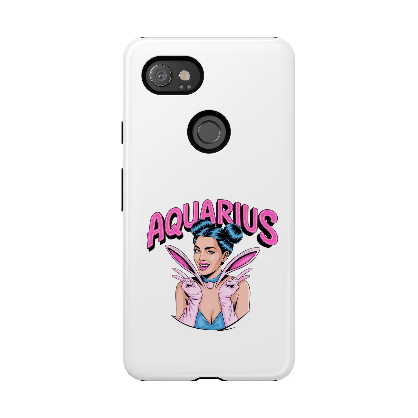 “AQUARIUS” Phone Case with Retro Look