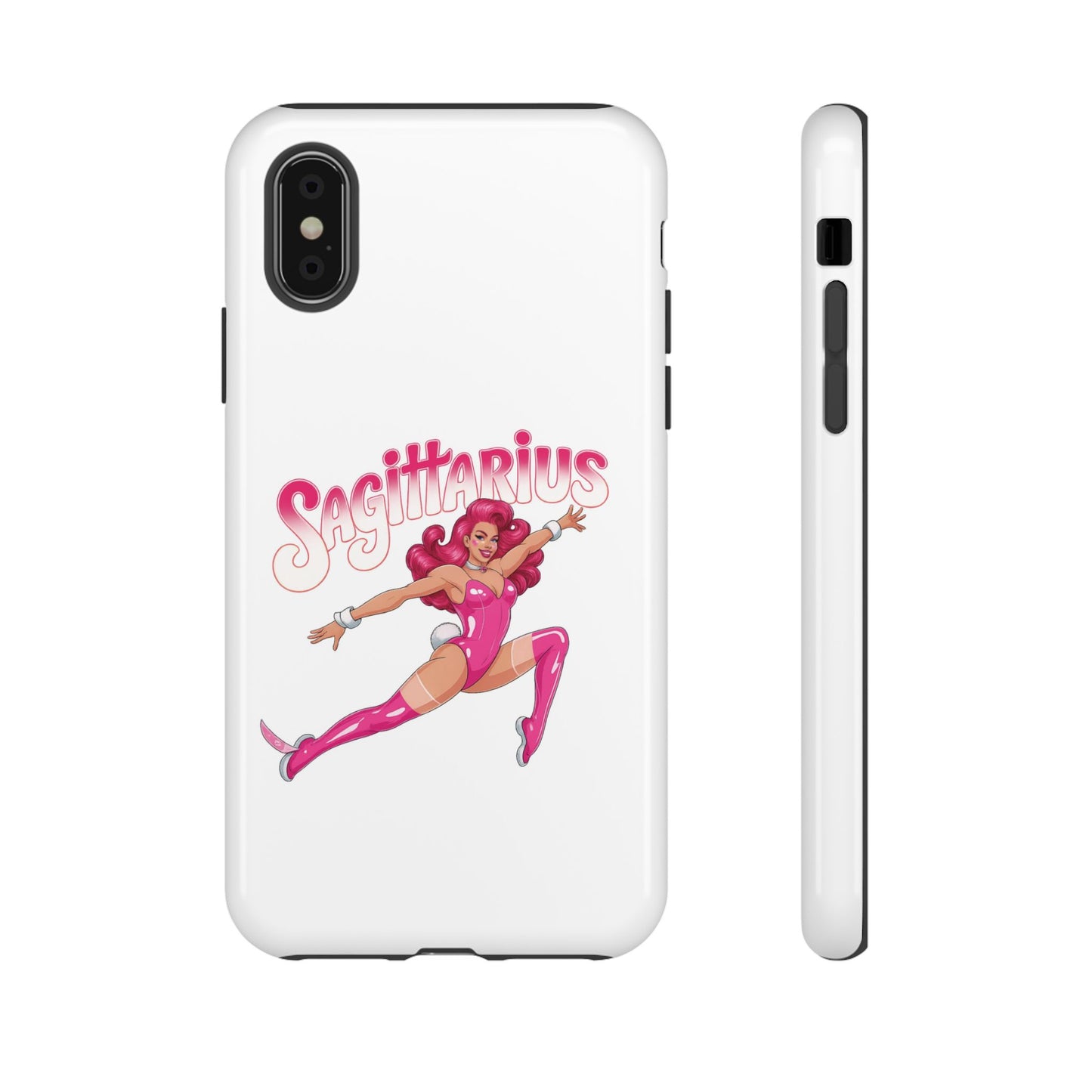 “Sagittarius” phone case Pink Dollar Bill Woman Bunny Costume