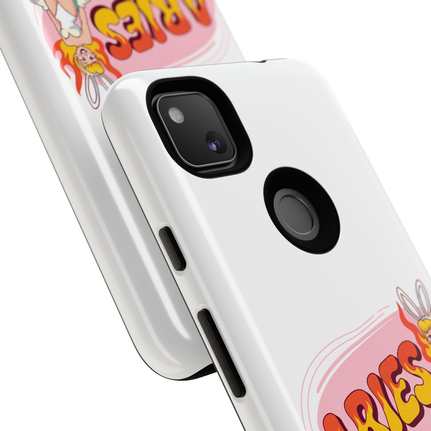 “ARIES” Cute Bunny Phone Case, Tough Phone Cover, Retro Style Case