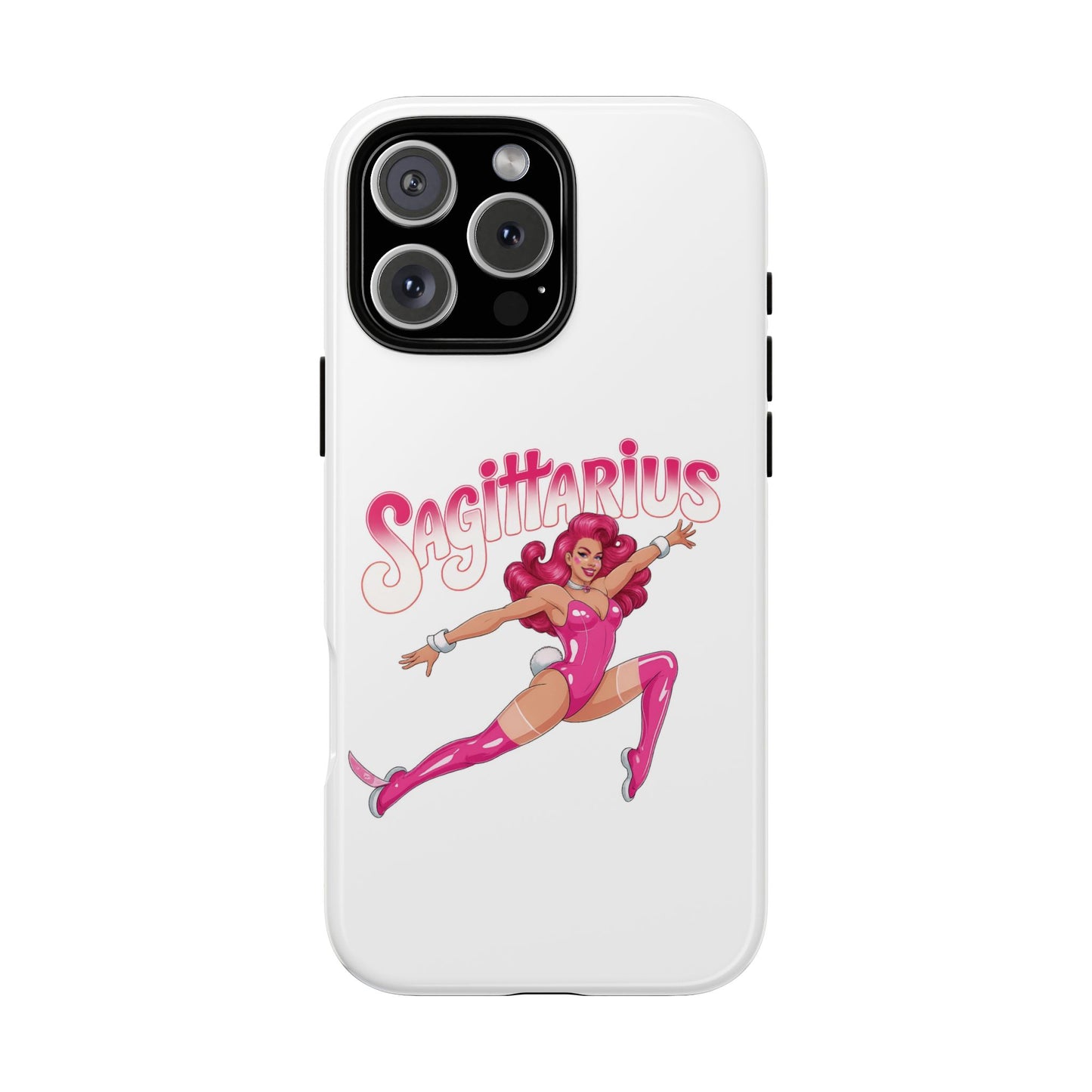 “Sagittarius” phone case Pink Dollar Bill Woman Bunny Costume