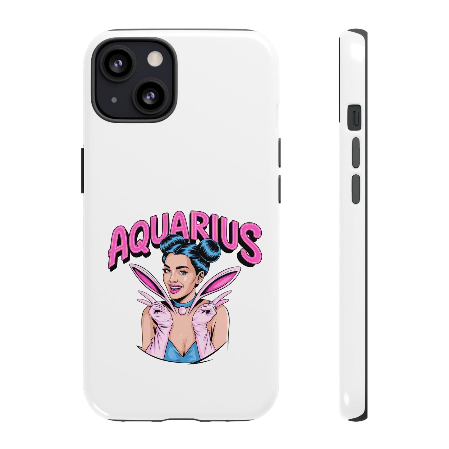 “AQUARIUS” Phone Case with Retro Look