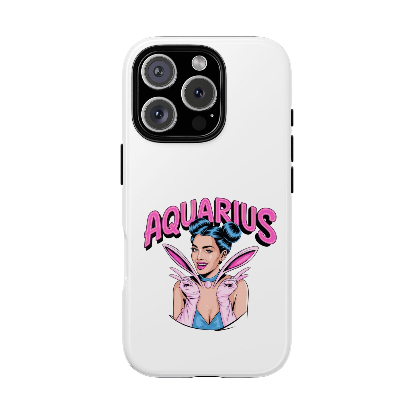 “AQUARIUS” Phone Case with Retro Look
