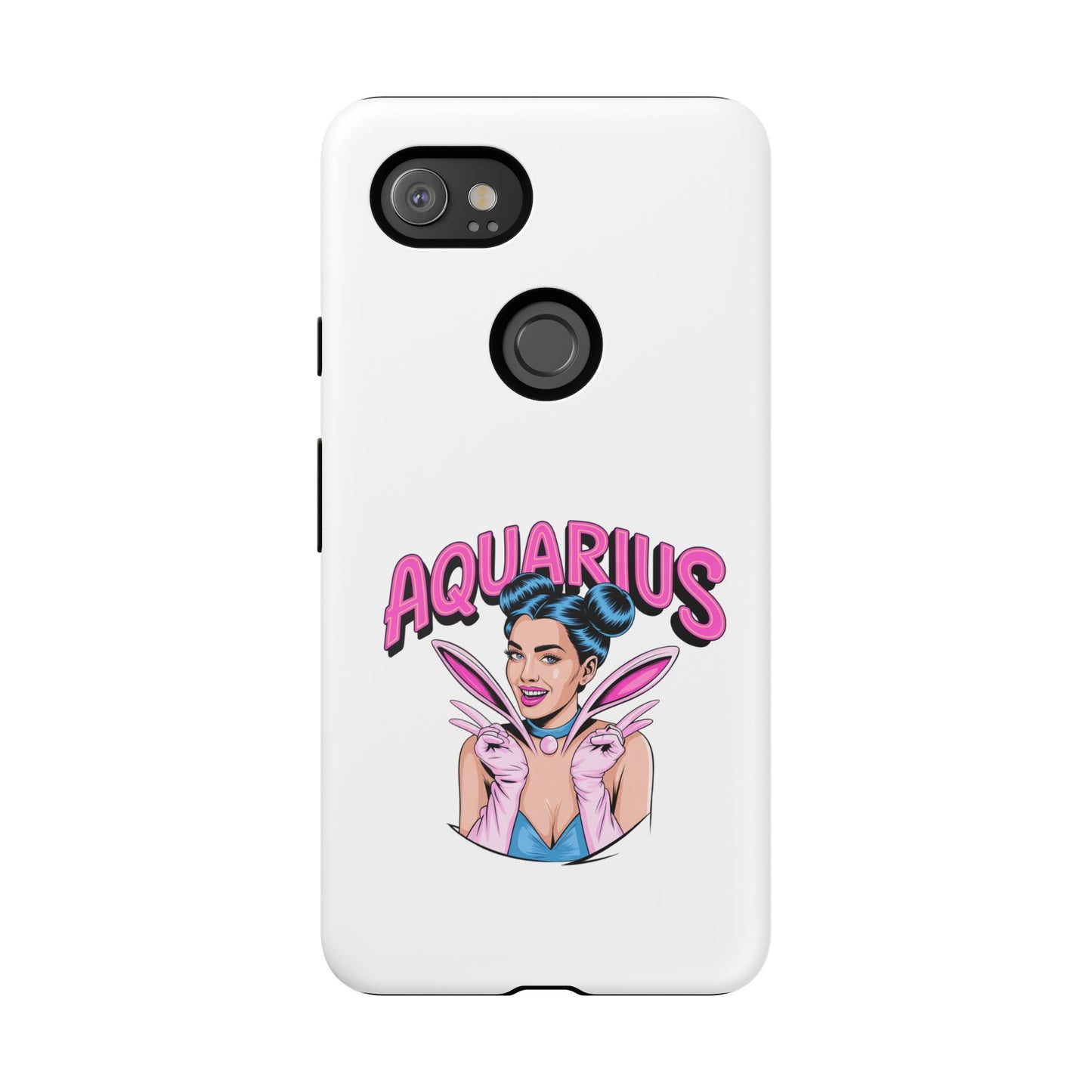 “AQUARIUS” Phone Case with Retro Look