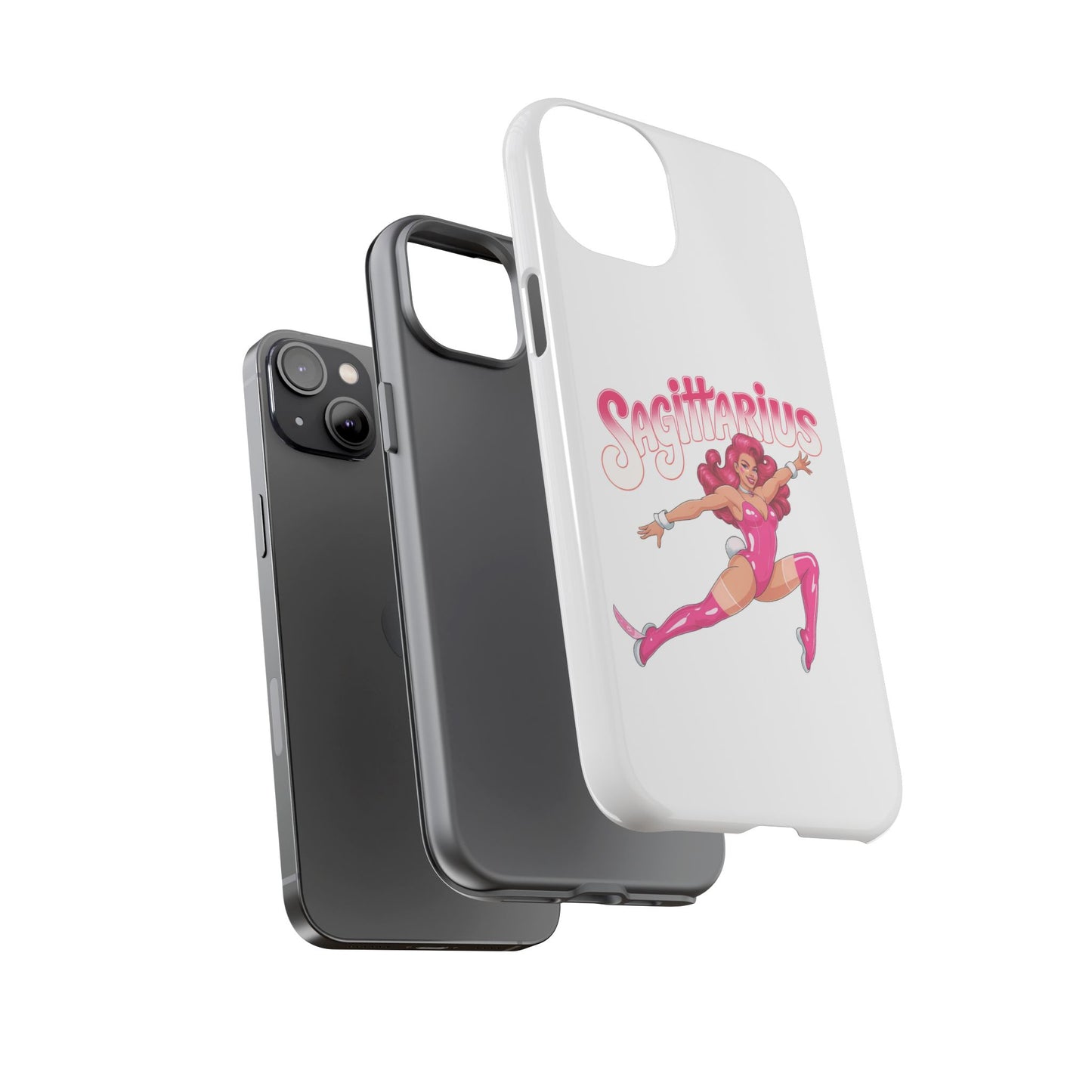 “Sagittarius” phone case Pink Dollar Bill Woman Bunny Costume
