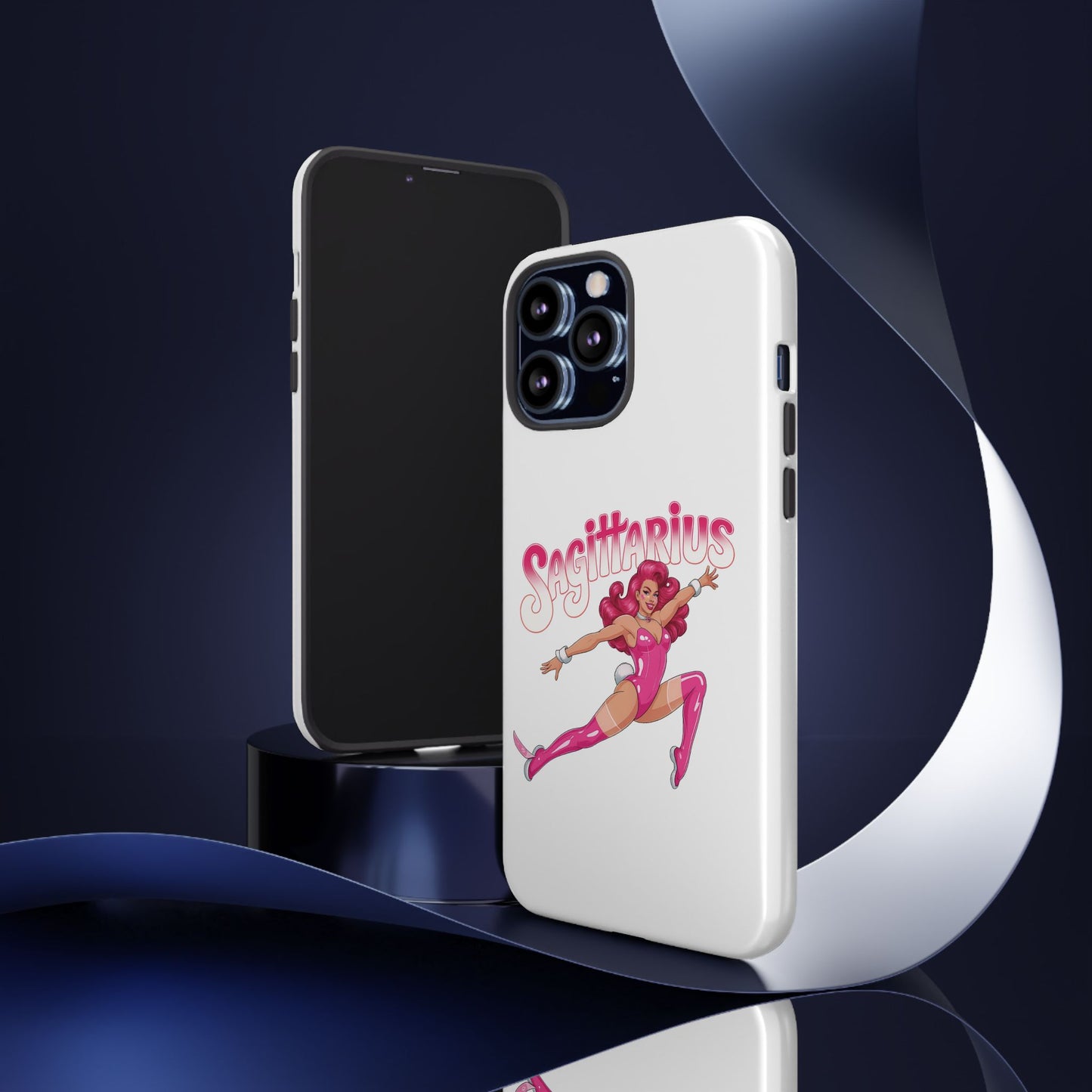 “Sagittarius” phone case Pink Dollar Bill Woman Bunny Costume