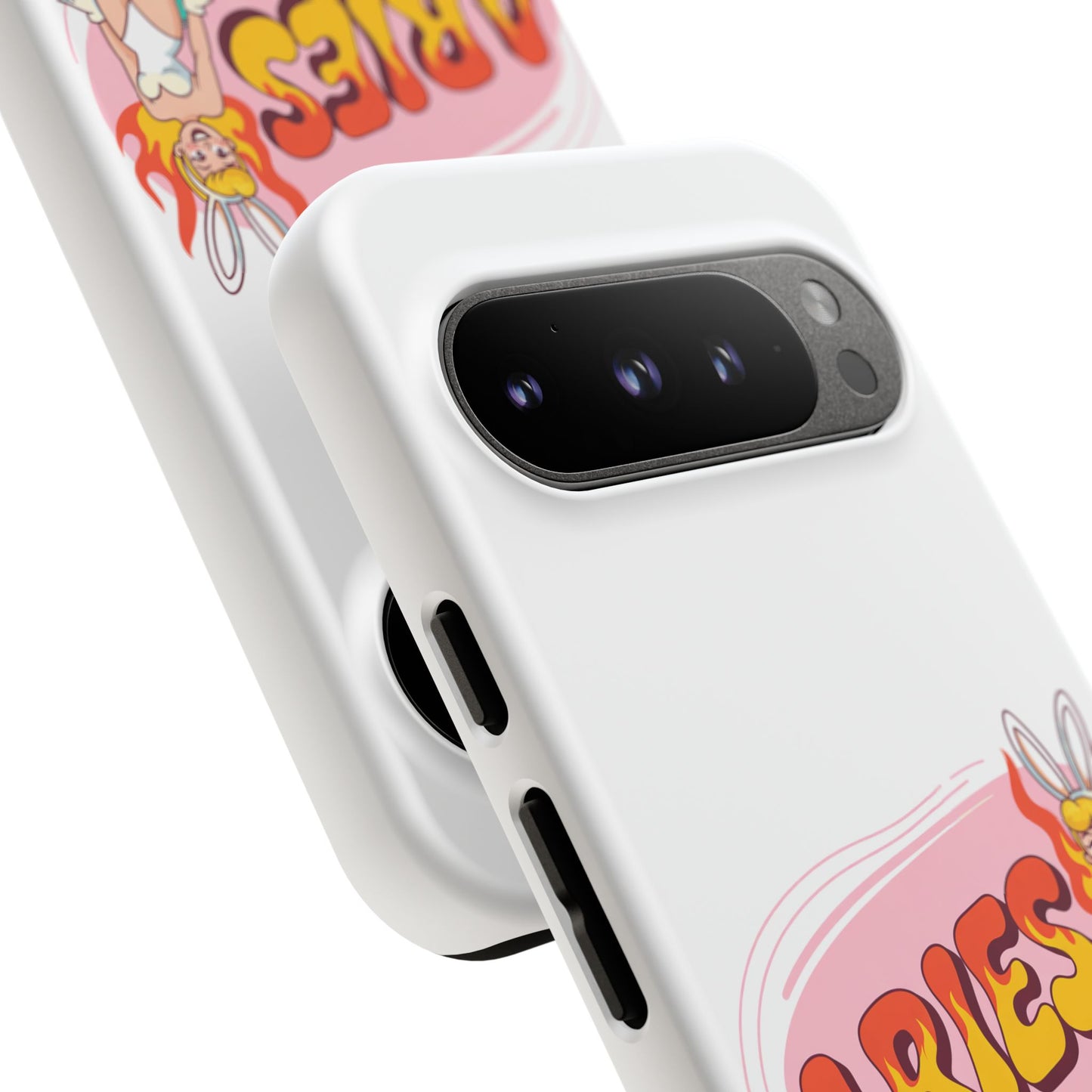 “ARIES” Cute Bunny Phone Case, Tough Phone Cover, Retro Style Case