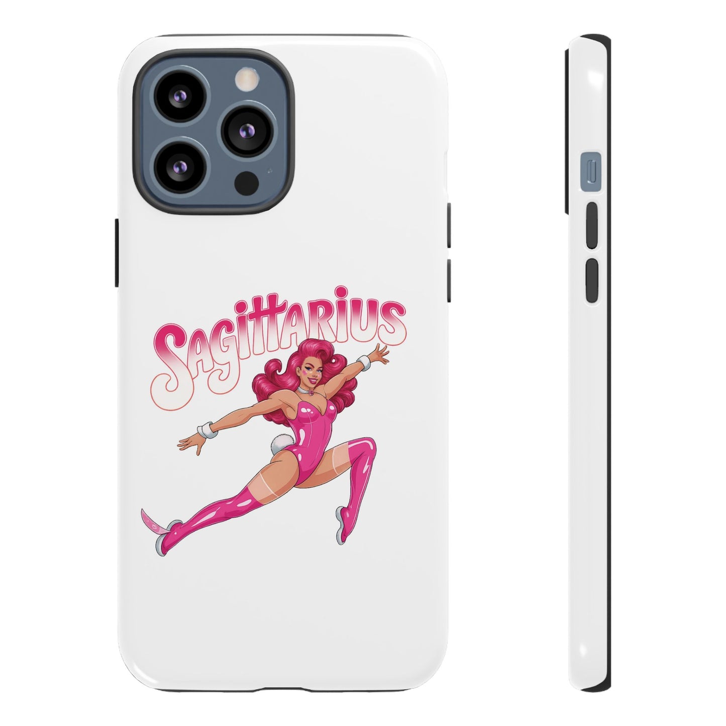 “Sagittarius” phone case Pink Dollar Bill Woman Bunny Costume