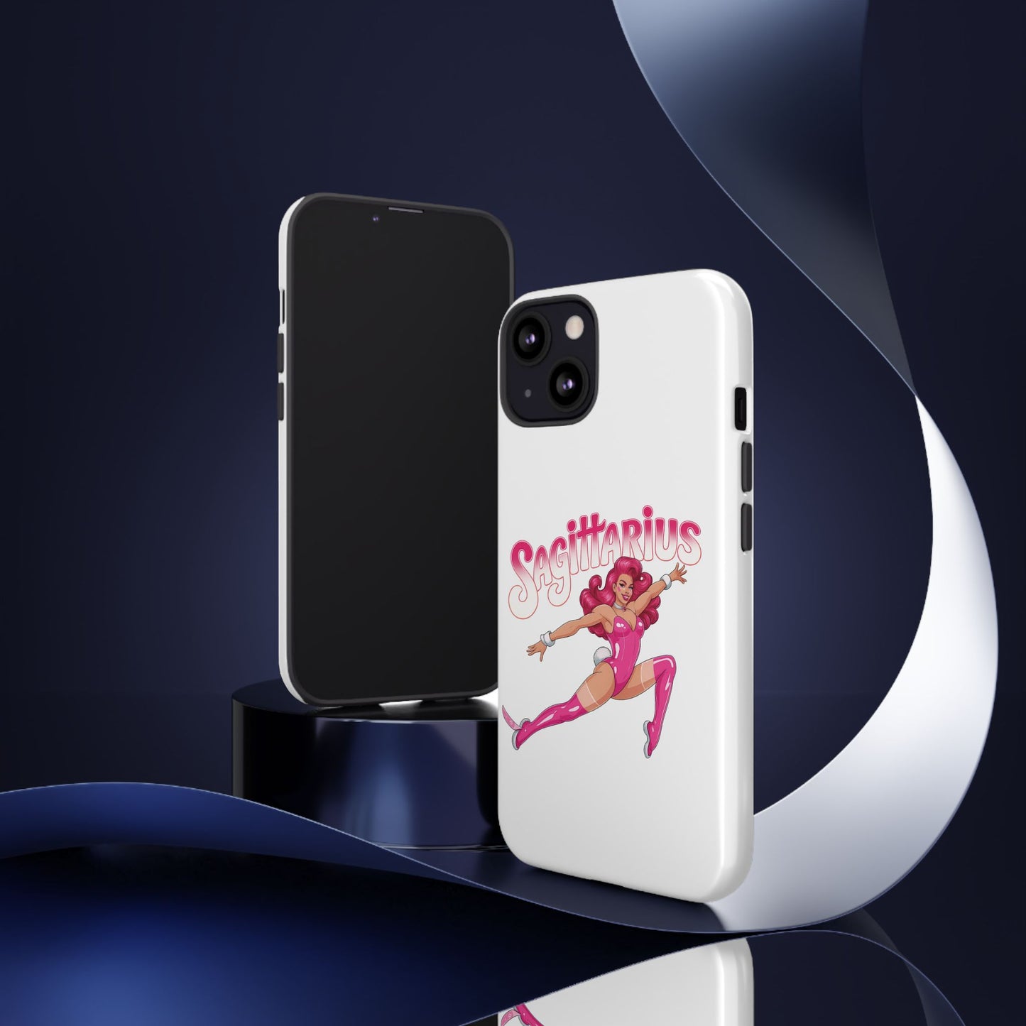 “Sagittarius” phone case Pink Dollar Bill Woman Bunny Costume