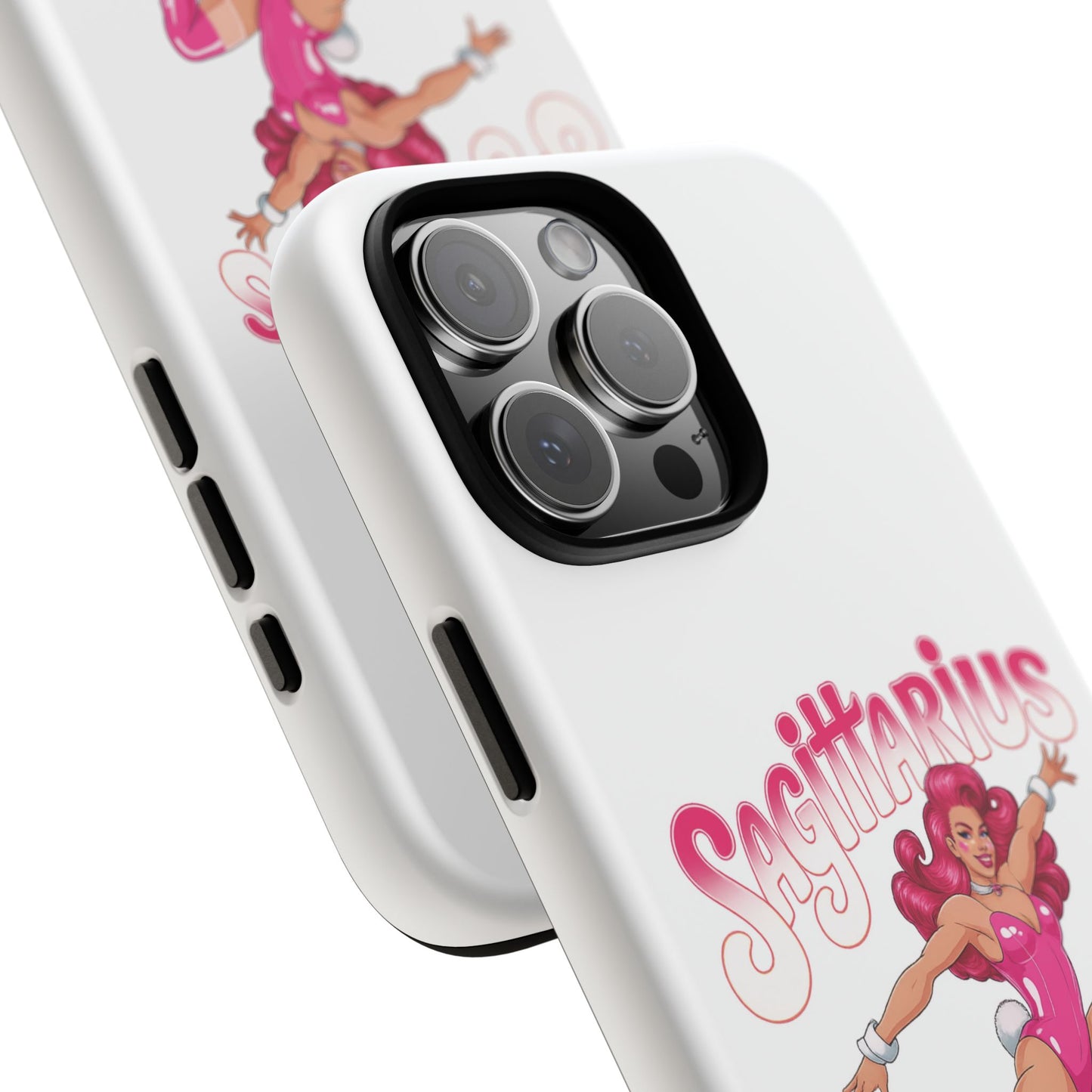 “Sagittarius” phone case Pink Dollar Bill Woman Bunny Costume