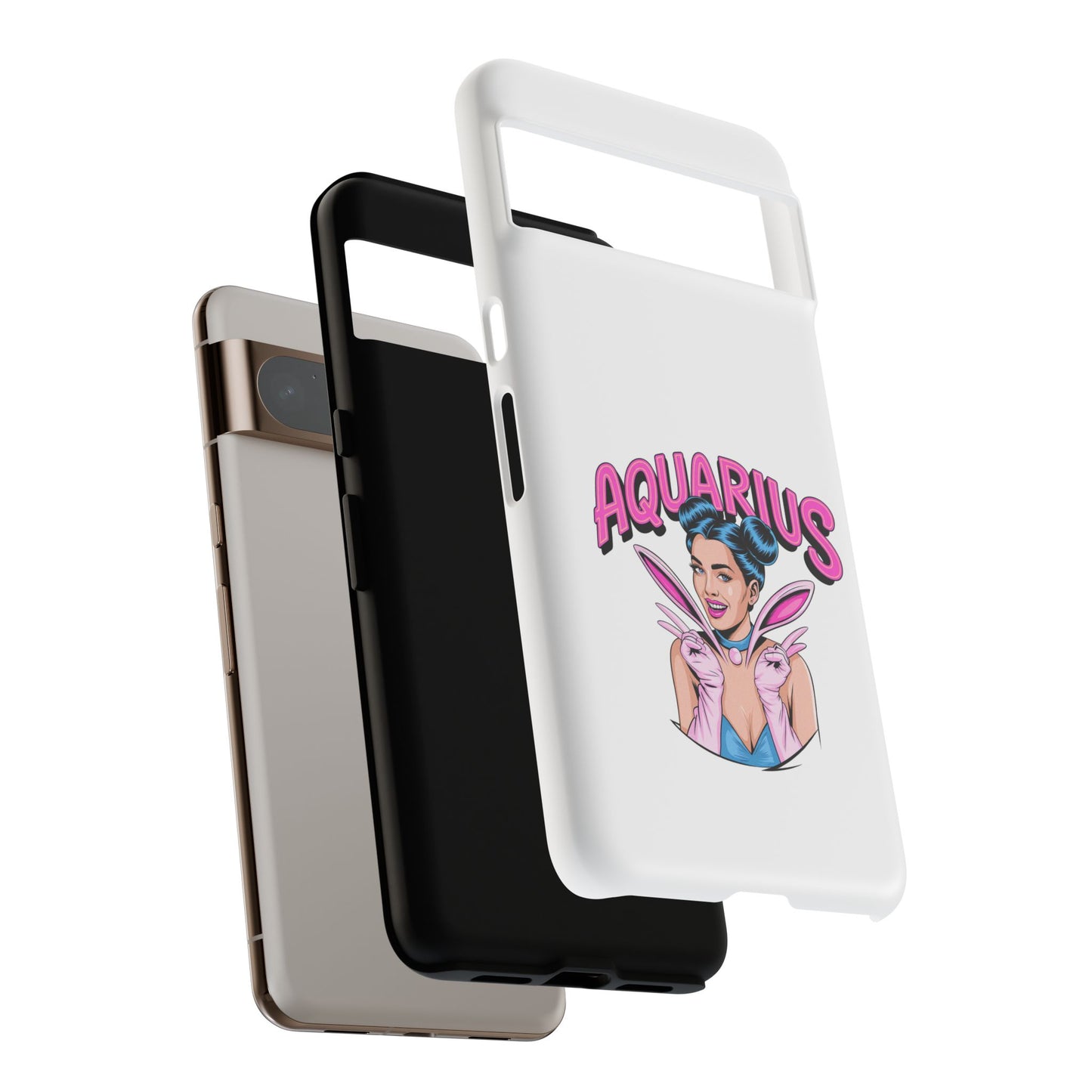 “AQUARIUS” Phone Case with Retro Look