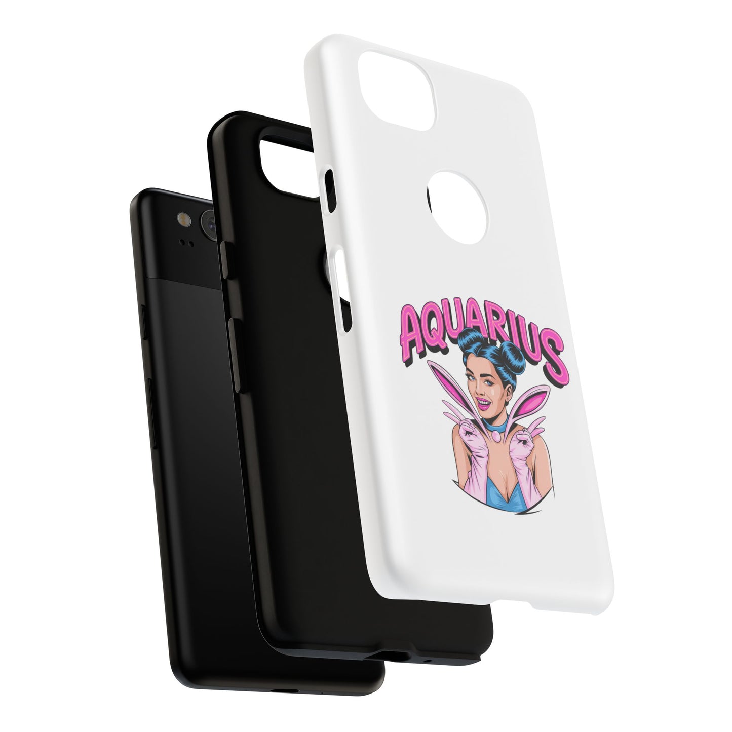 “AQUARIUS” Phone Case with Retro Look