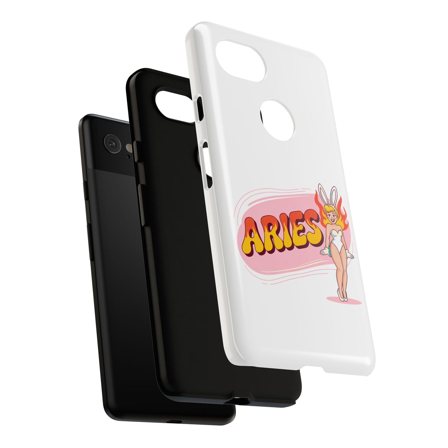 “ARIES” Cute Bunny Phone Case, Tough Phone Cover, Retro Style Case