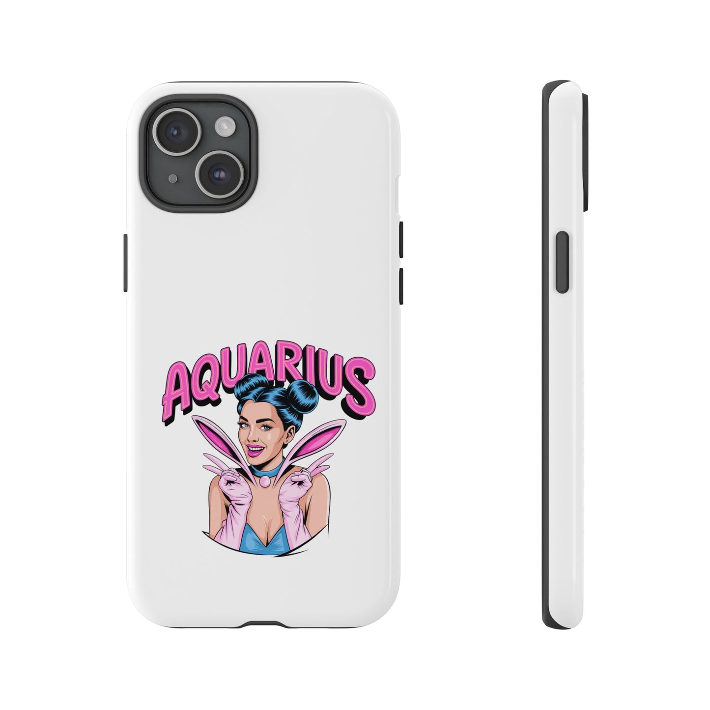 “AQUARIUS” Phone Case with Retro Look