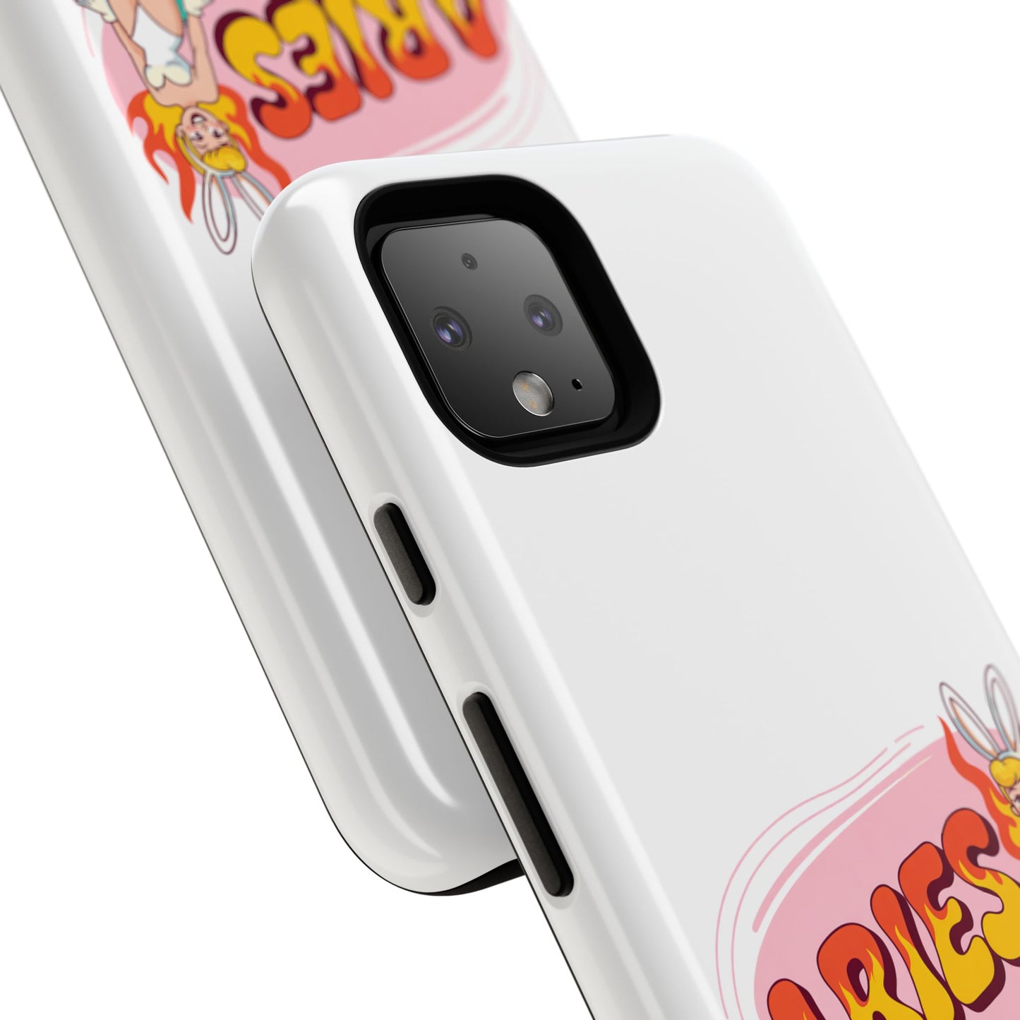 “ARIES” Cute Bunny Phone Case, Tough Phone Cover, Retro Style Case