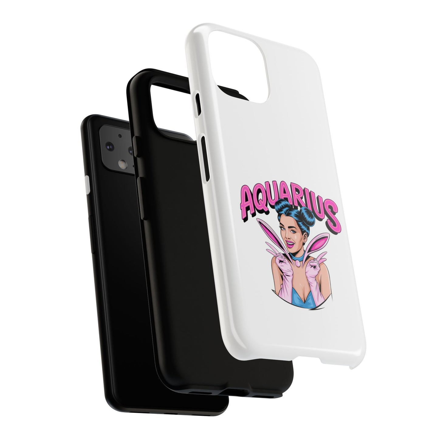 “AQUARIUS” Phone Case with Retro Look