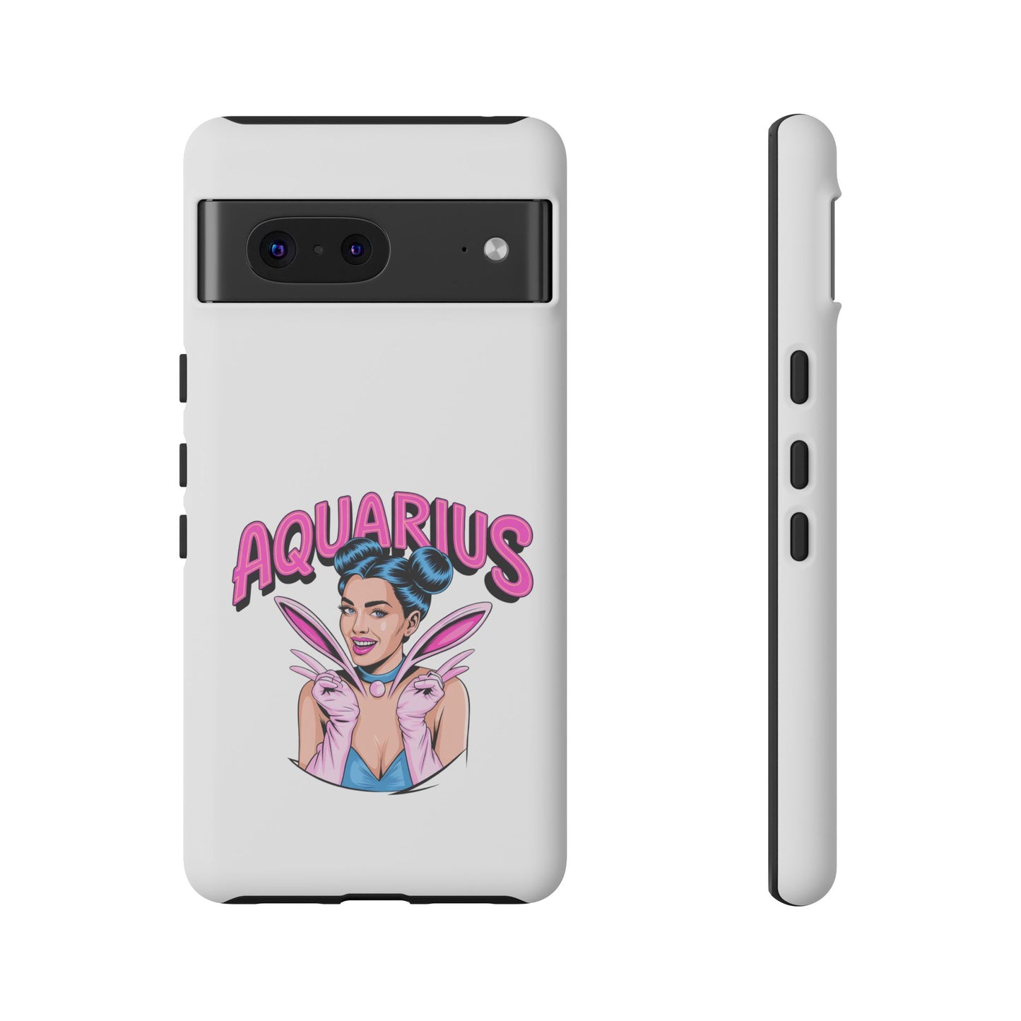 “AQUARIUS” Phone Case with Retro Look